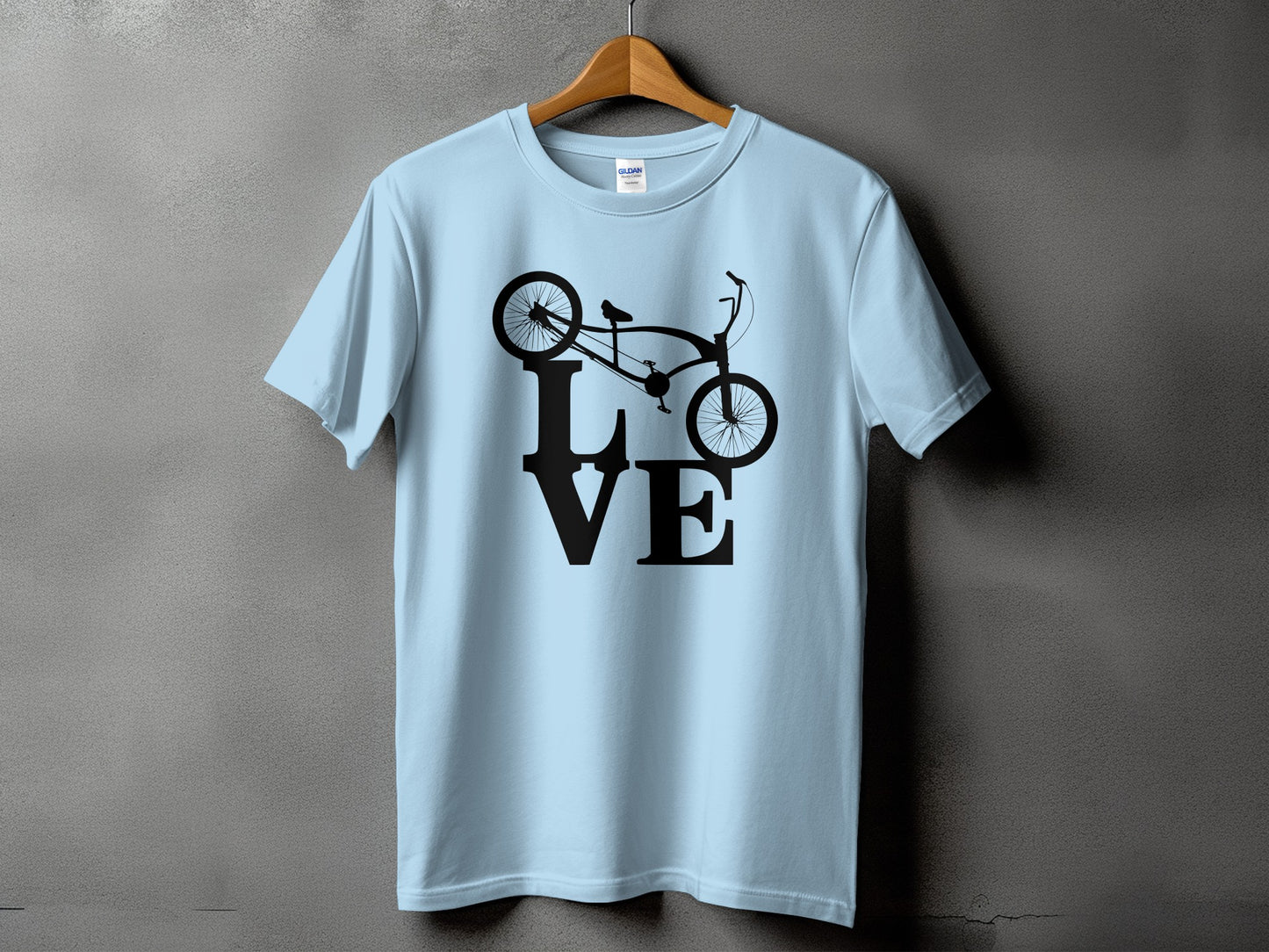 Bicycle Love Graphic Design Novelty T-Shirt product