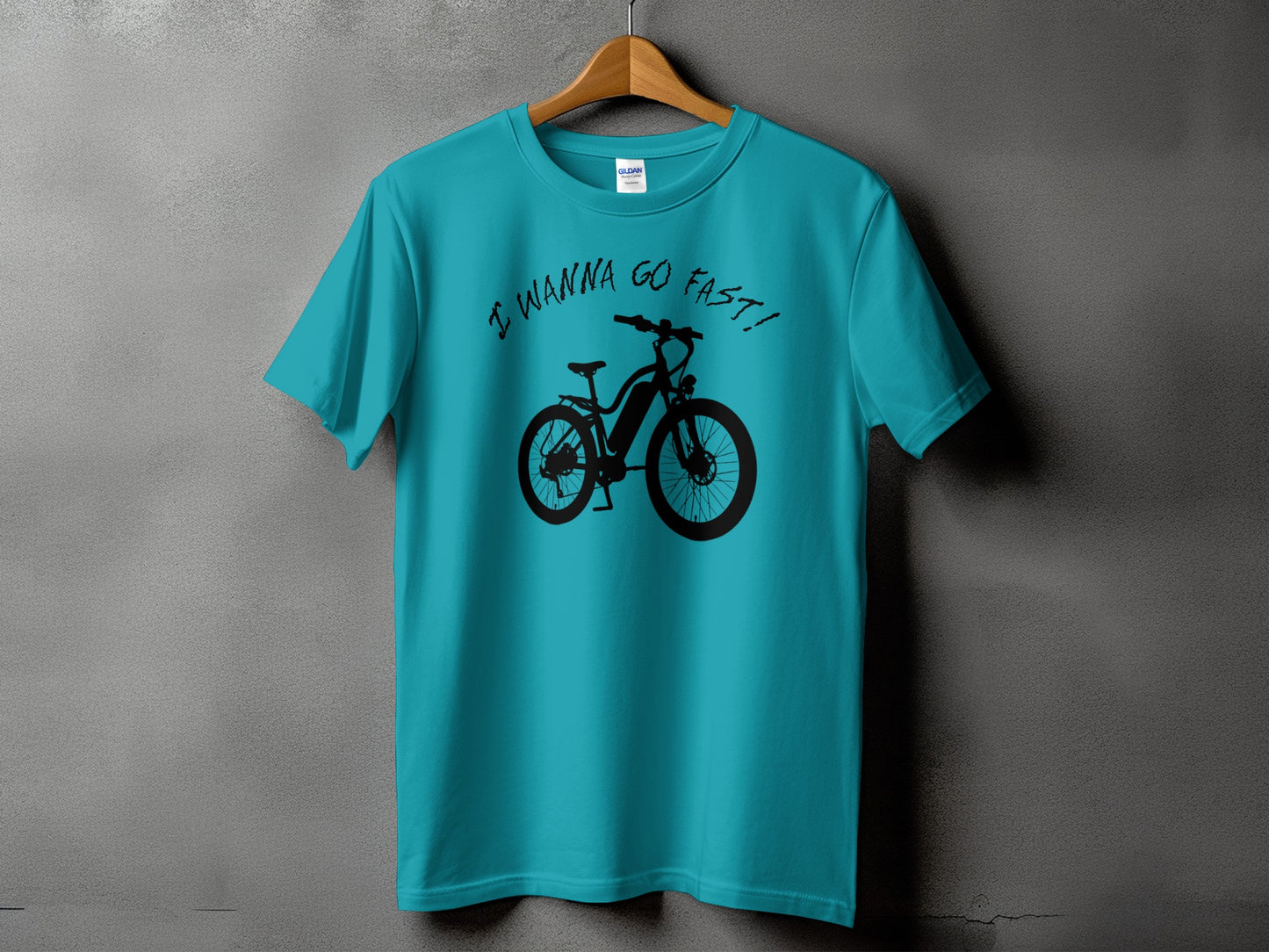I Wanna Go Fast Bicycle Print Graphic Tee product