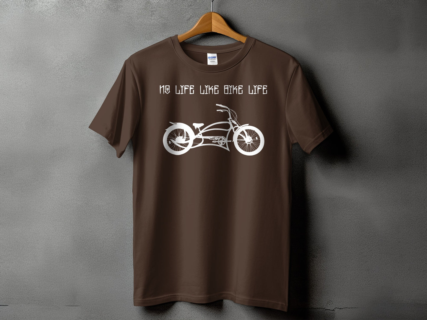 No Life Like Bike Life Brown Graphic T-Shirt product type