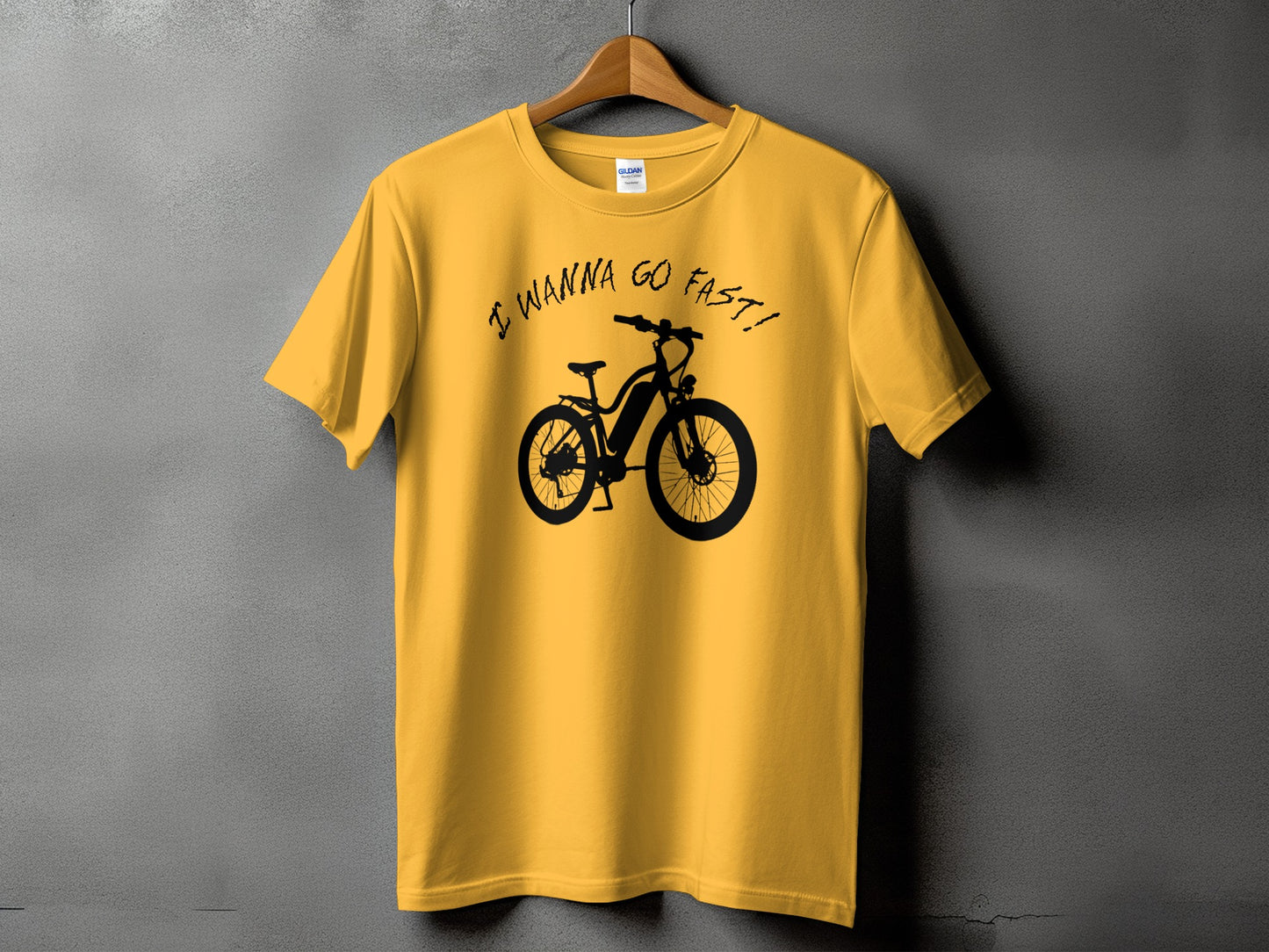 I Wanna Go Fast Bicycle Graphic T-Shirt product type