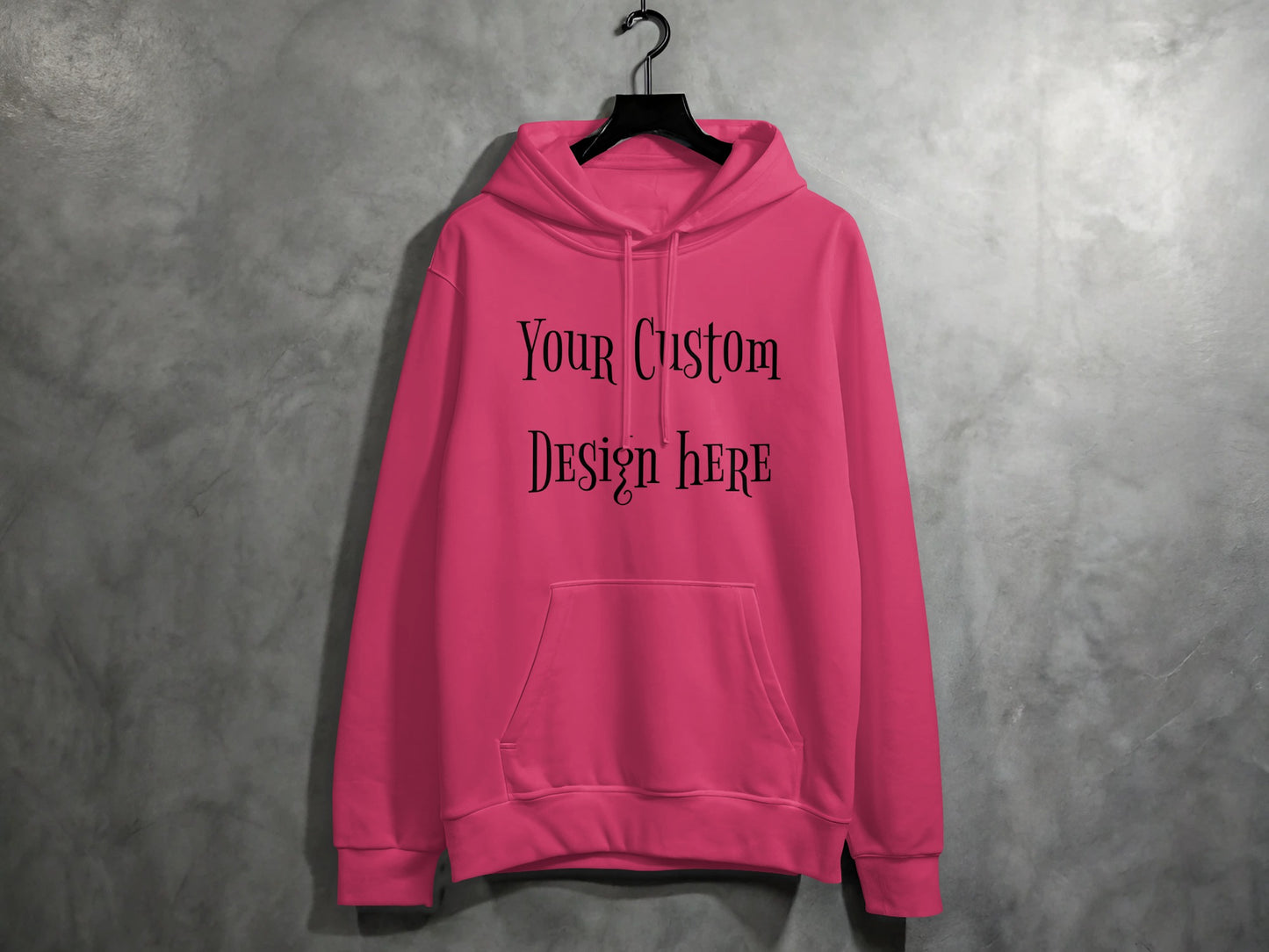 Your Custom Design Here Pink Hoodie product type