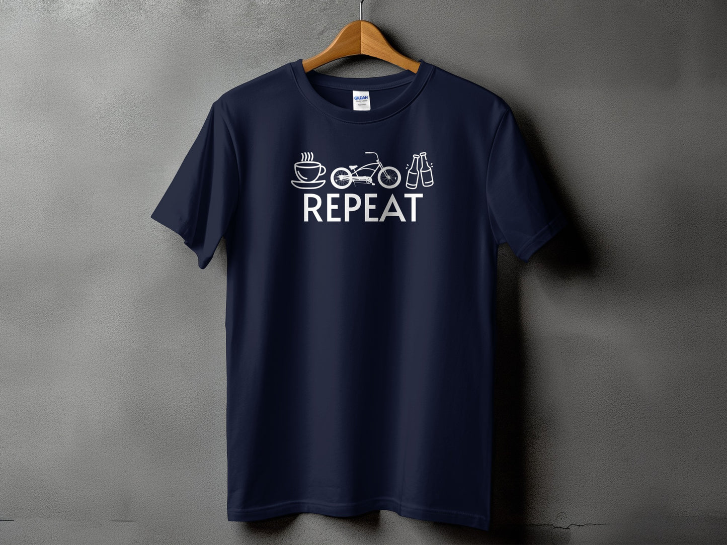 Coffee Motorcycle Repeat Graphic Tee product