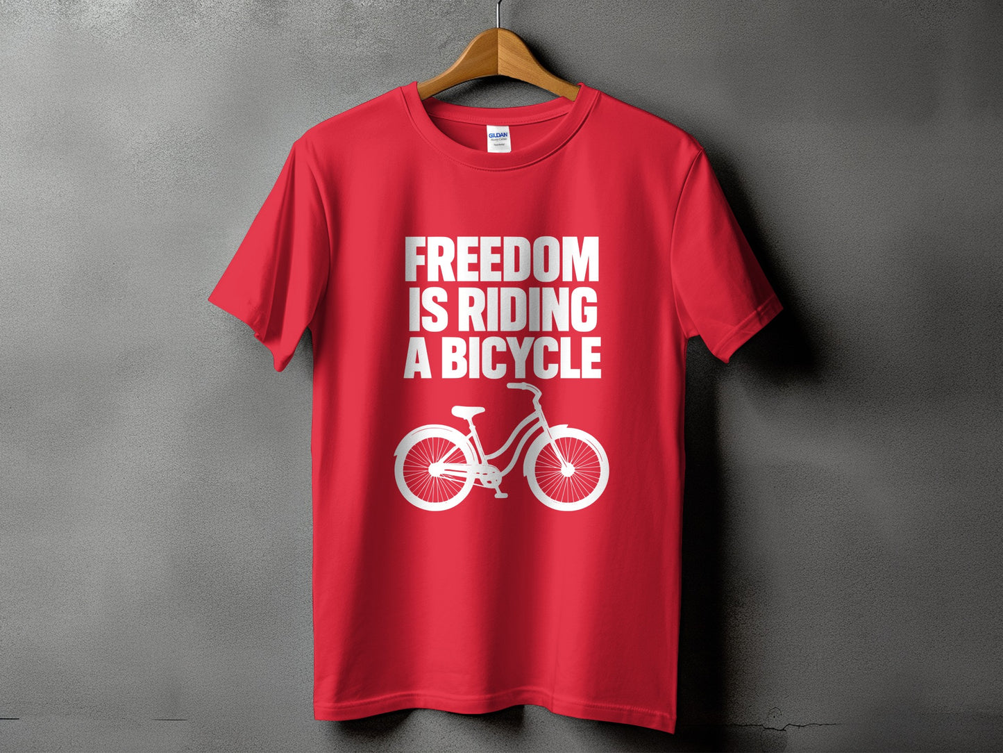 Freedom Is Riding A Bicycle Graphic T-shirt product