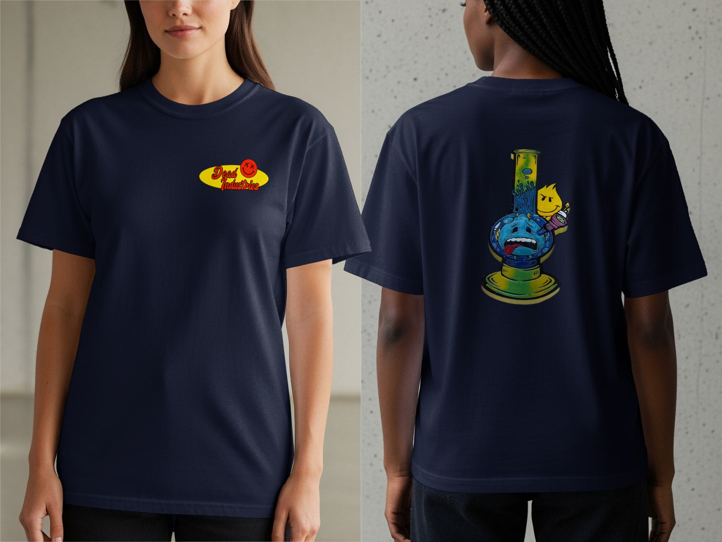 Stay Wavy Graphic Tee with Unique Back Print product
