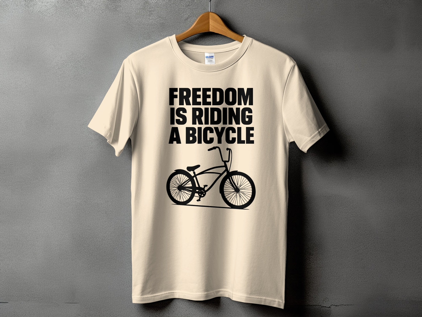 Freedom is Riding a Bicycle Graphic T-Shirt product