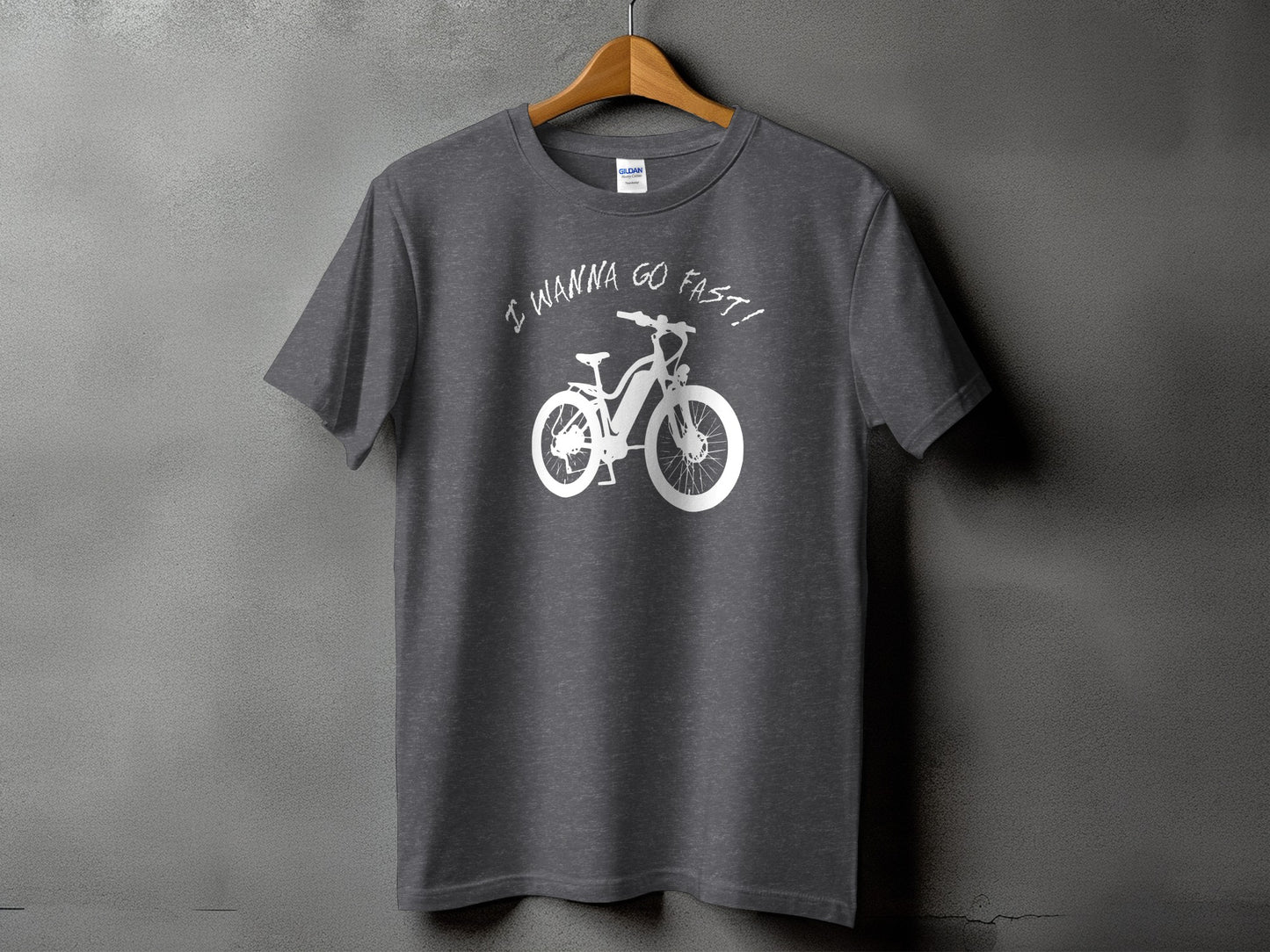 I Wanna Go Fast Bicycle Graphic Tee Shirt product type