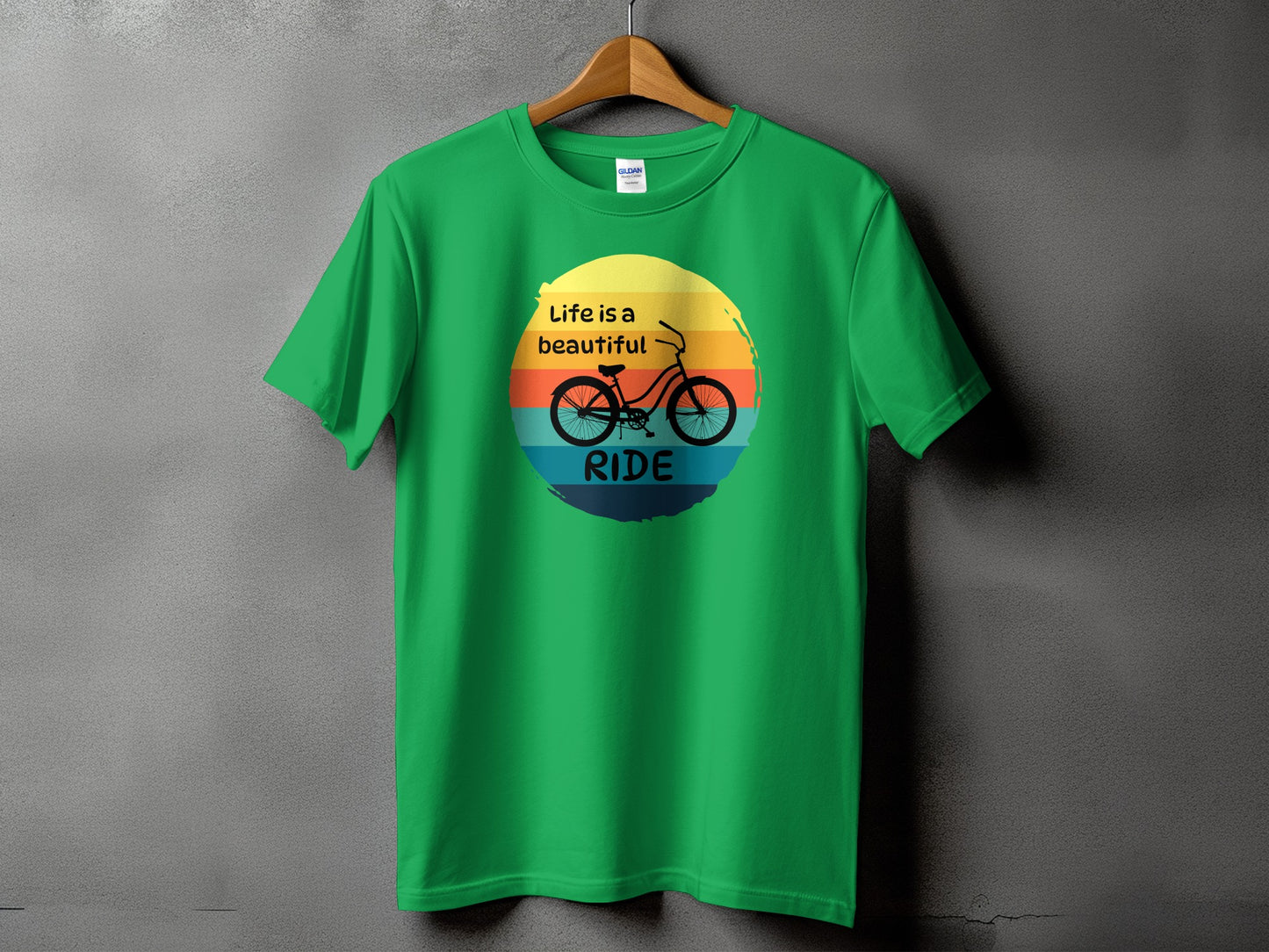Life is a beautiful ride graphic tee product type
