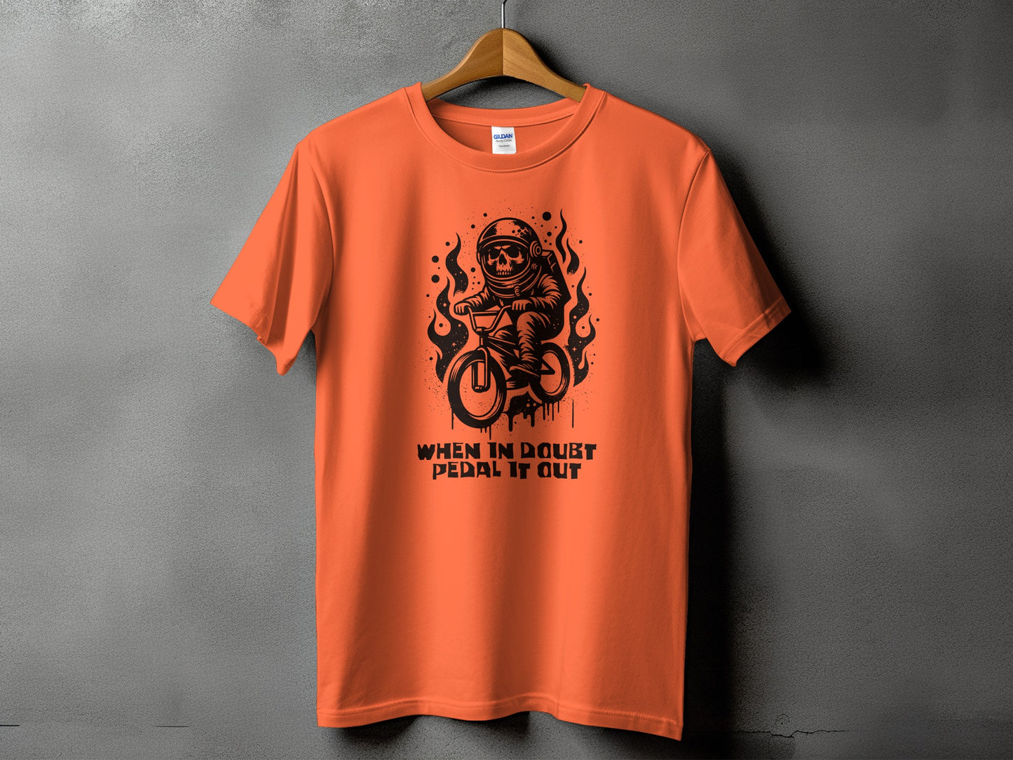 When in Doubt Pedal It Out Graphic T-shirt product type
