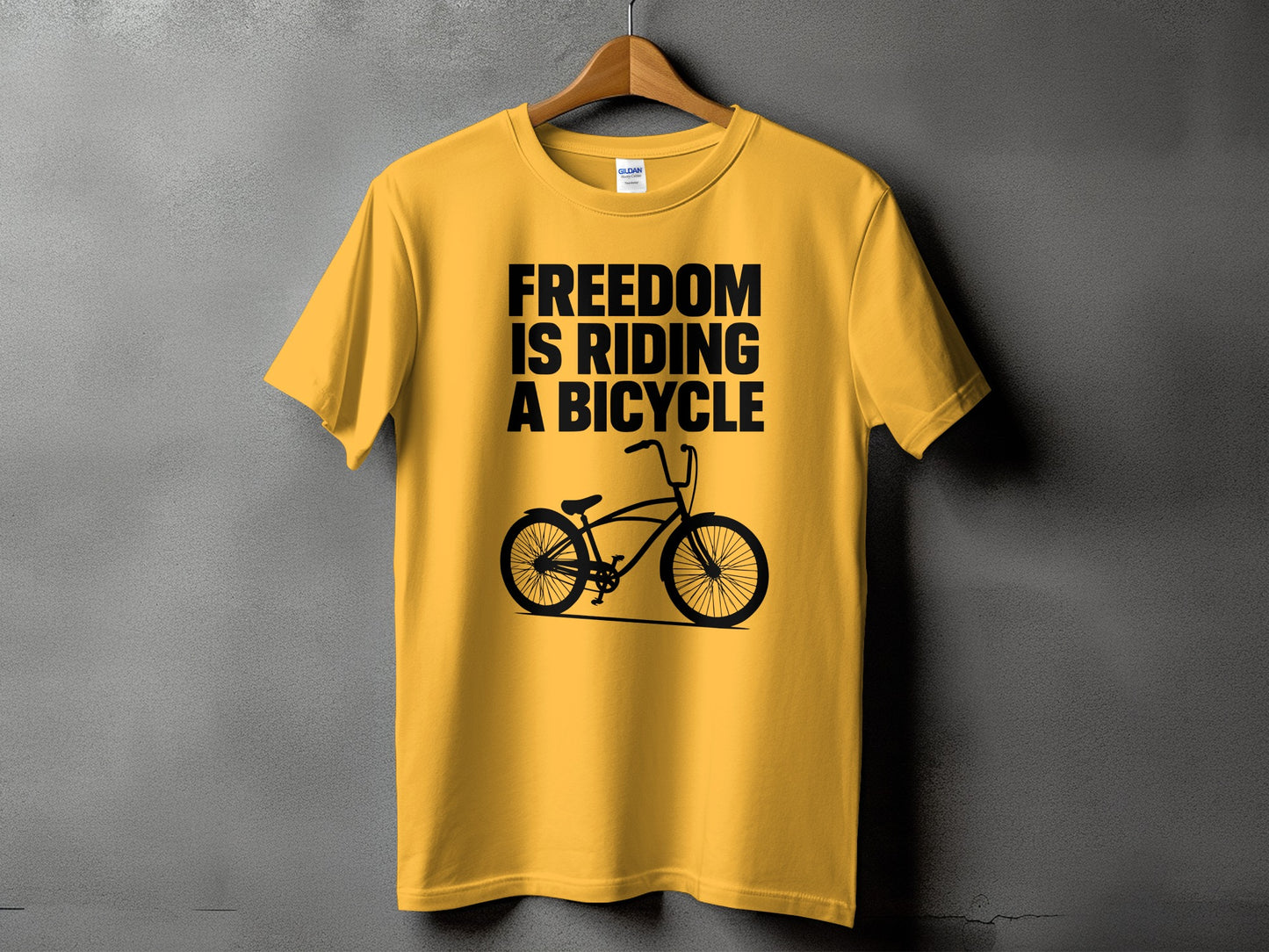 Freedom is Riding A Bicycle Printed T-shirt product