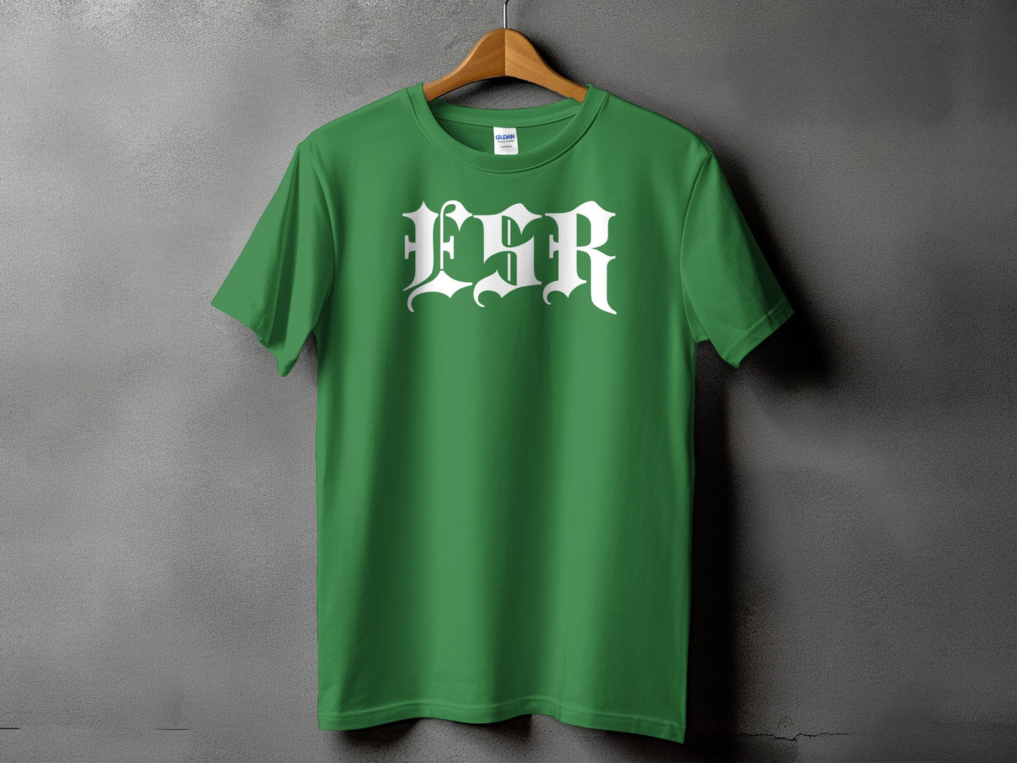 Bold Green LSR Lettering Graphic T-Shirt product type