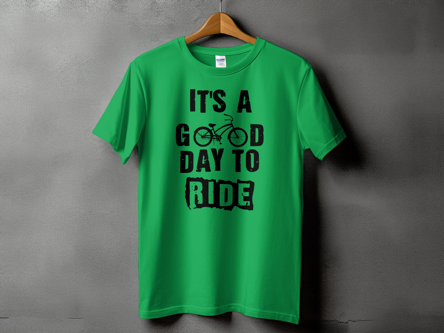 It's a Good Day to Ride Green Graphic T-Shirt product