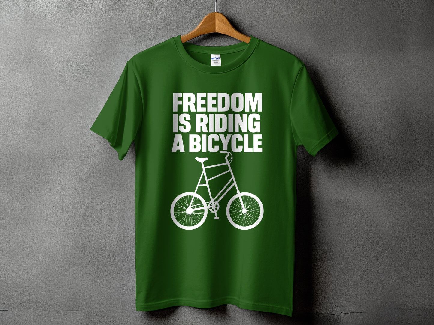 Freedom is Riding a Bicycle T-shirt product type