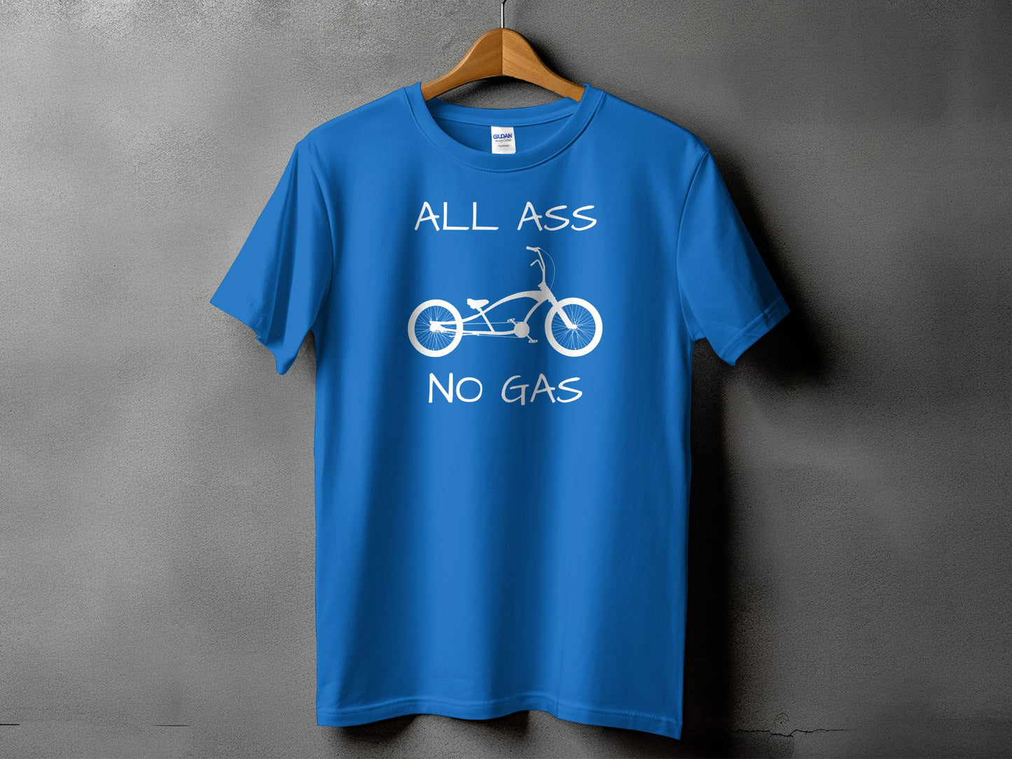 All Ass No Gas Bicycle Design T-Shirt product type