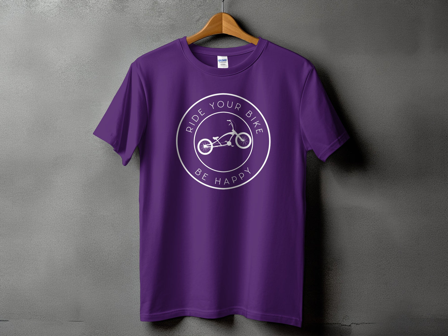 Ride Your Bike Be Happy Graphic T-Shirt product type