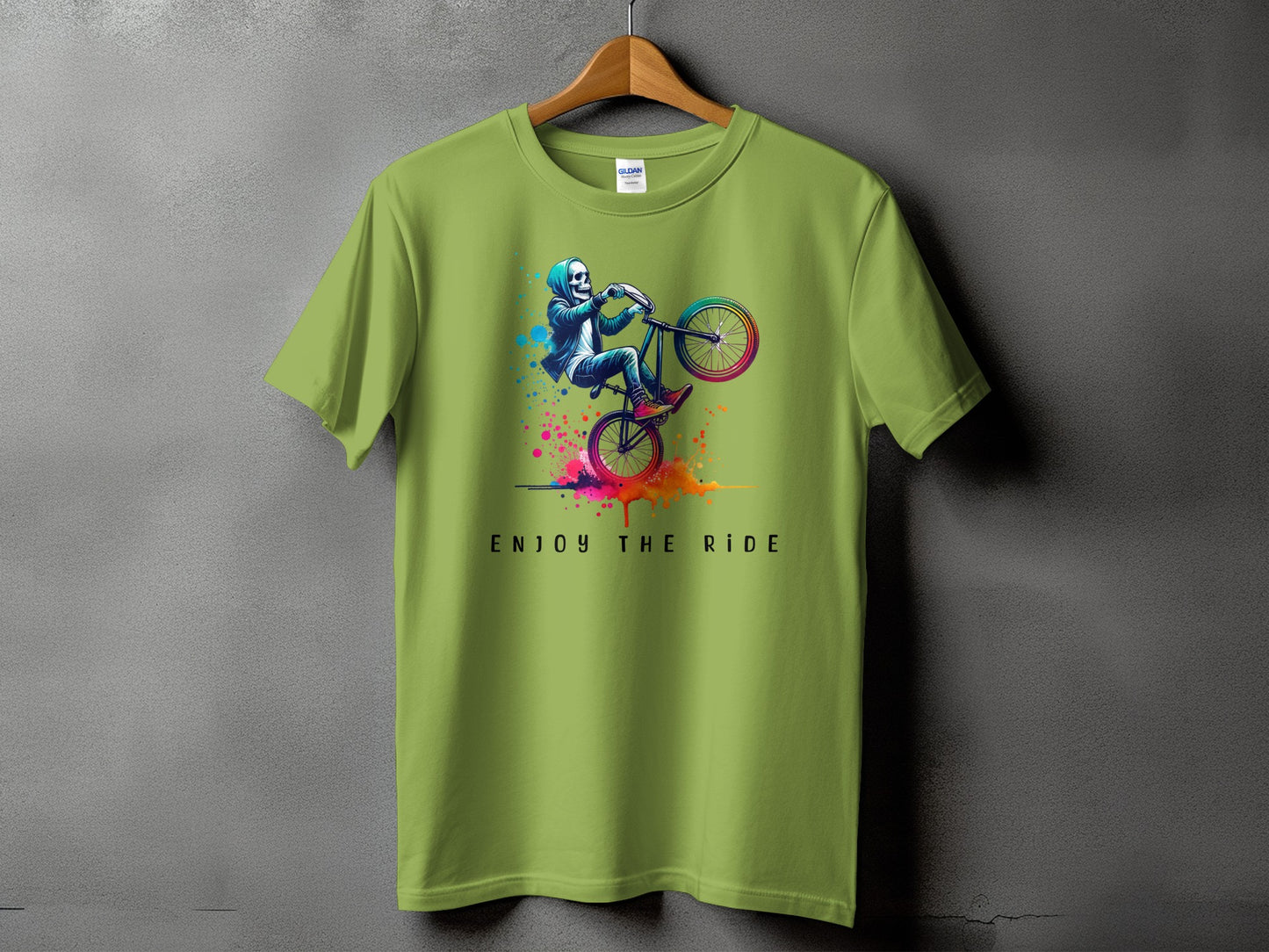Enjoy The Ride Graphic Biking Themed T-shirt product