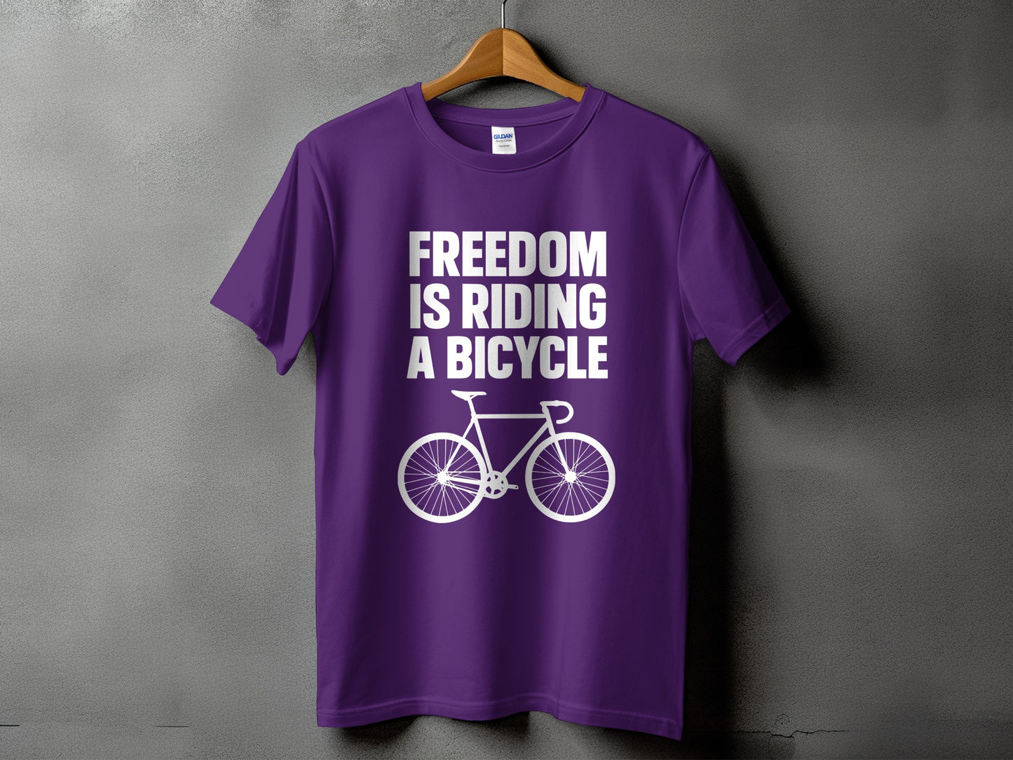 Freedom Is Riding a Bicycle Graphic T-shirt product type