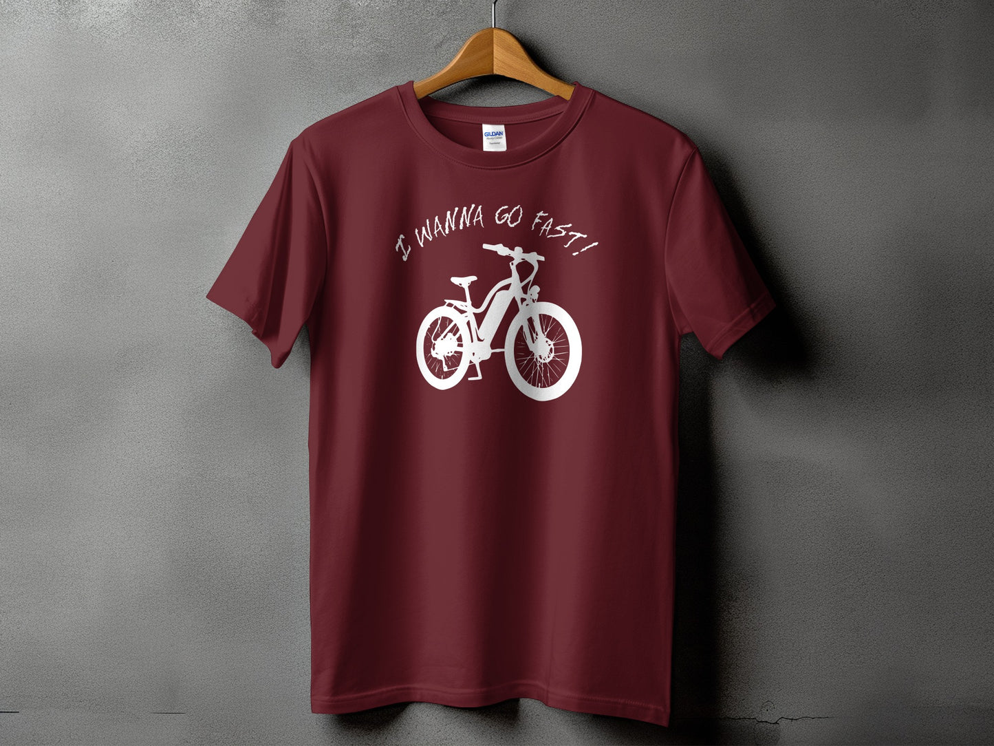 I Wanna Go Fast Bicycle Graphic Printed T-shirt product