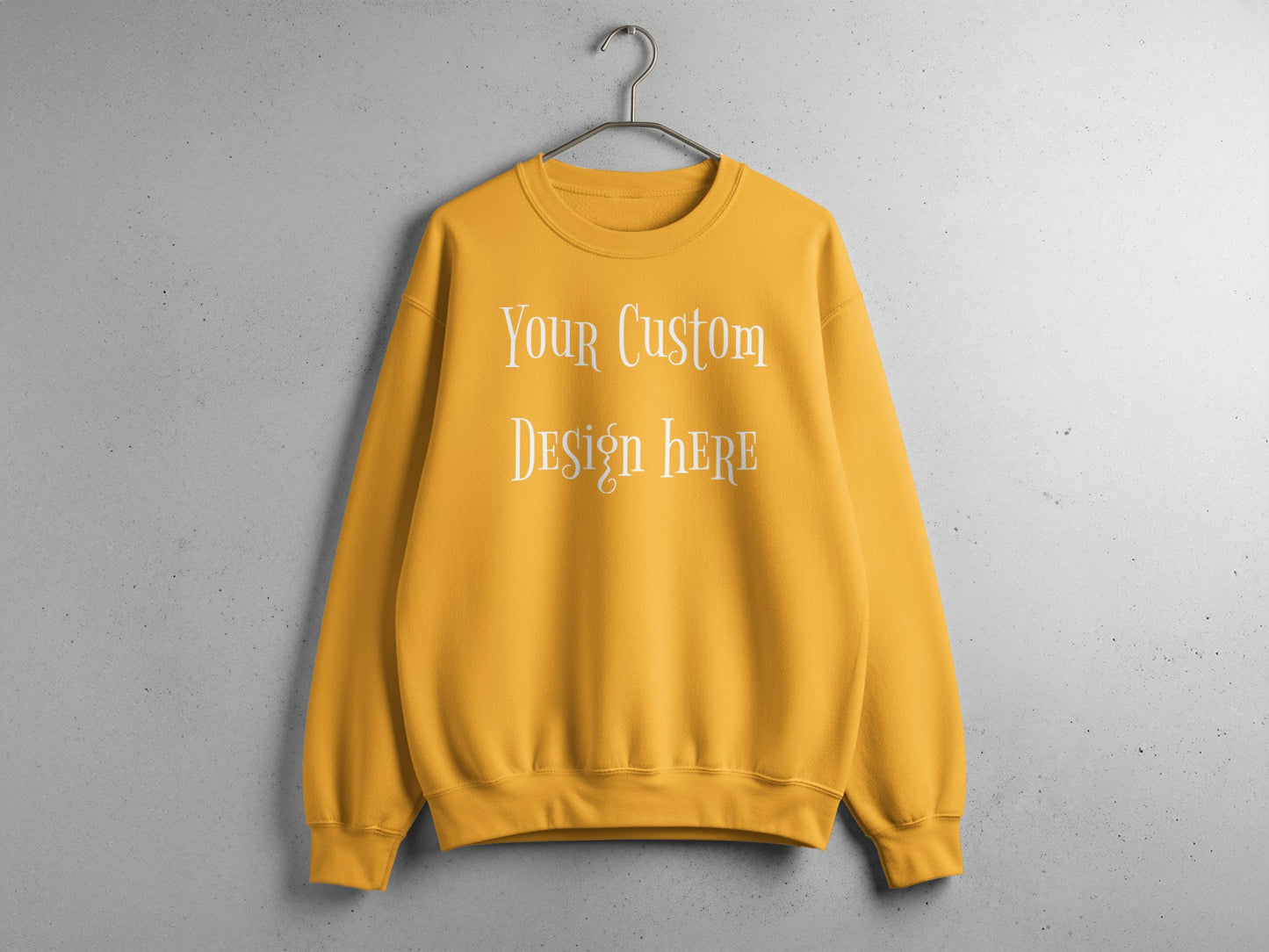 Your Custom Design Here Yellow Long Sleeve product type