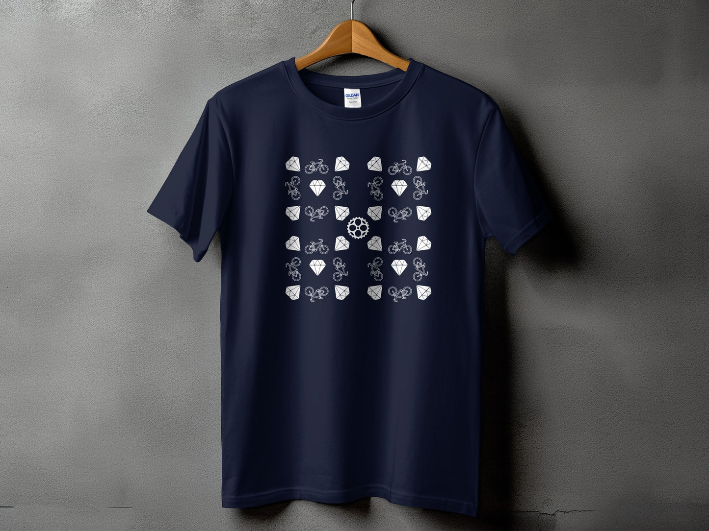 Unique Cycling Themed Print T-Shirt product