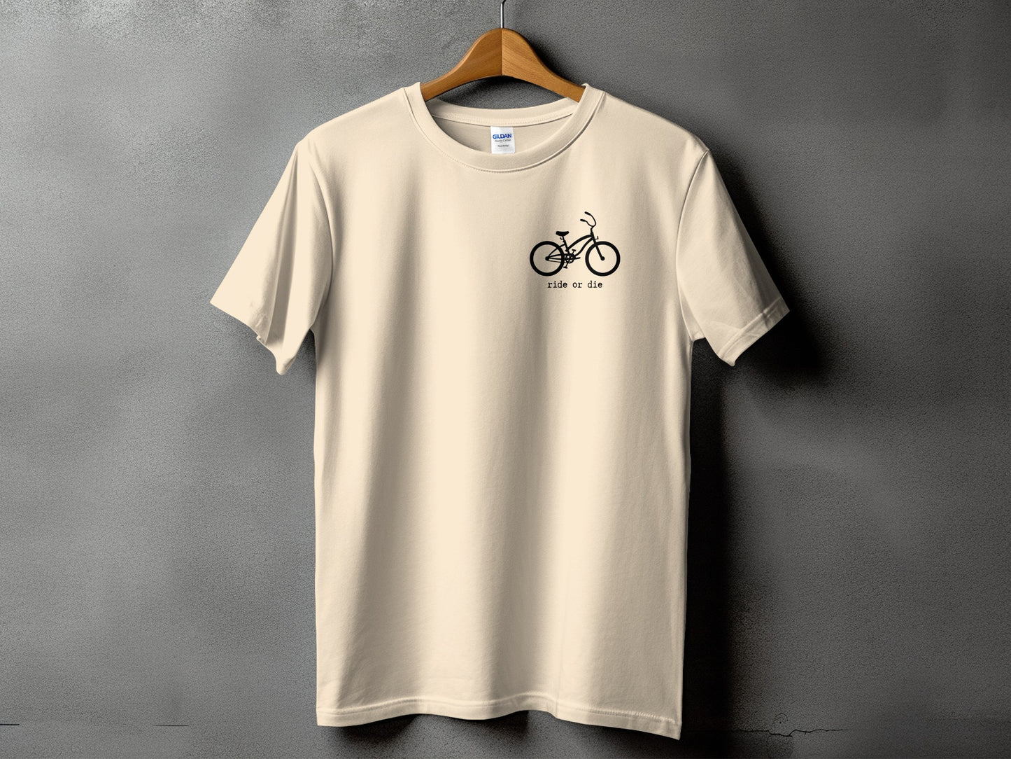 Stylish Ride Or Die Bike Graphic Tee Shirt product type