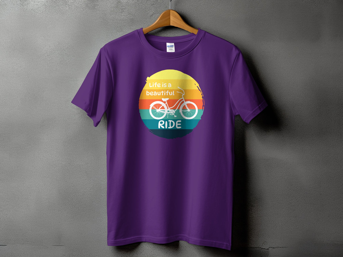 Life is a Beautiful Ride Graphic Tee Shirt product type