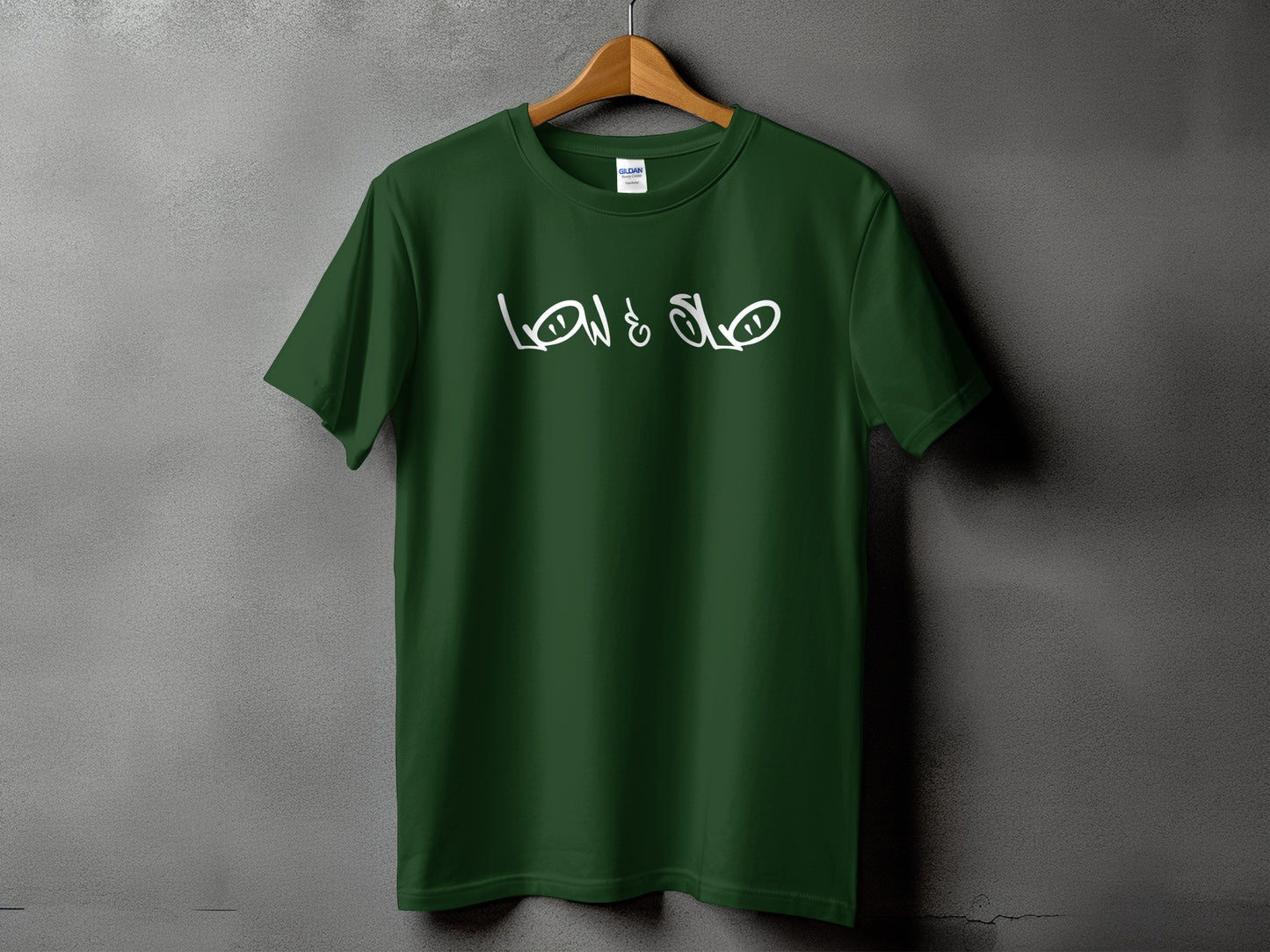 Bold Green Low & Slo Graphic Tee Shirt product type