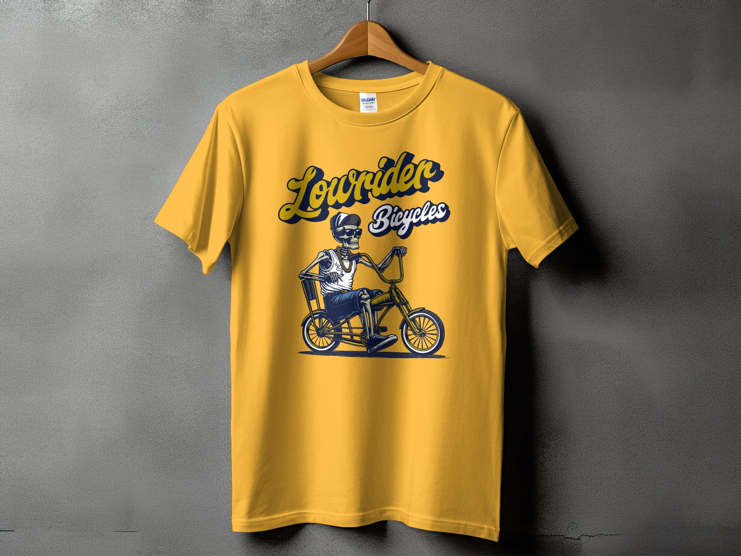 Lowrider Bicycles Graphic Print Yellow T-shirt product