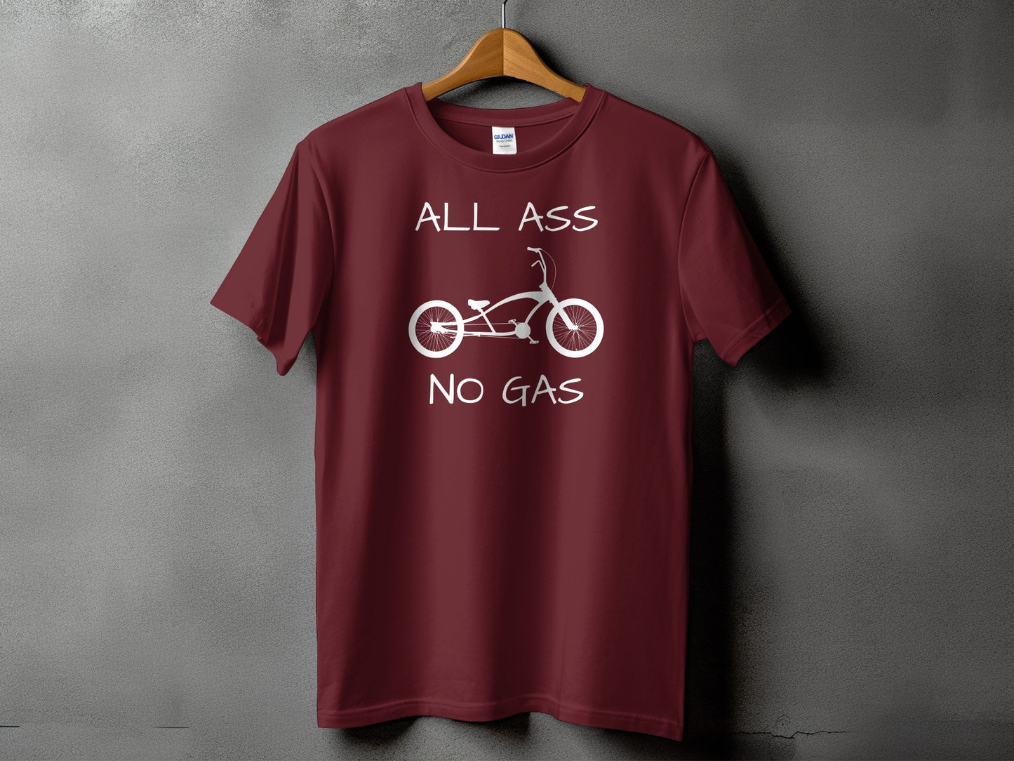 All Ass No Gas Funny Ride Quote T-Shirt product type