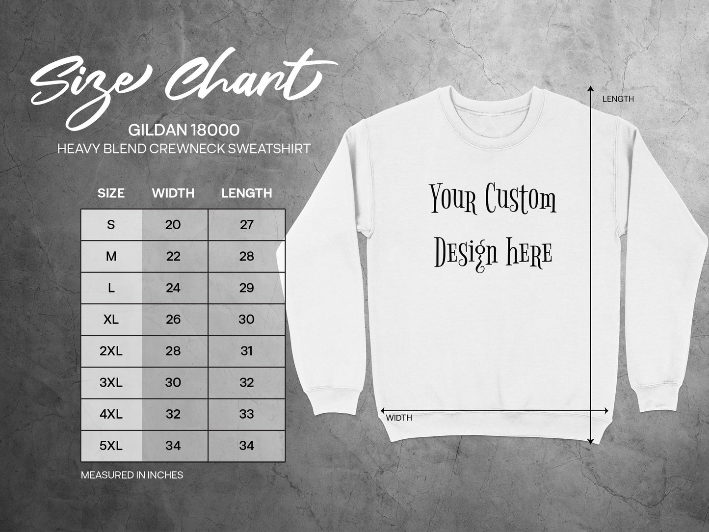 Custom Design Gildan Heavy Blend Crewneck Sweatshirt product type