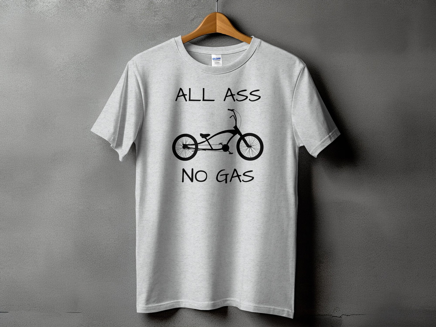 All Ass No Gas Bicycle Design Funny Apparel product type