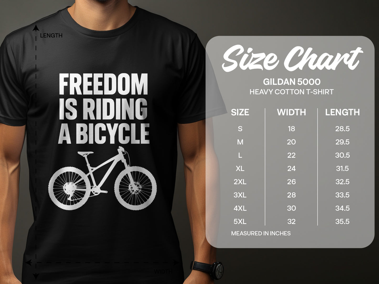 Freedom Is Riding a Bicycle Graphic T-Shirt product type