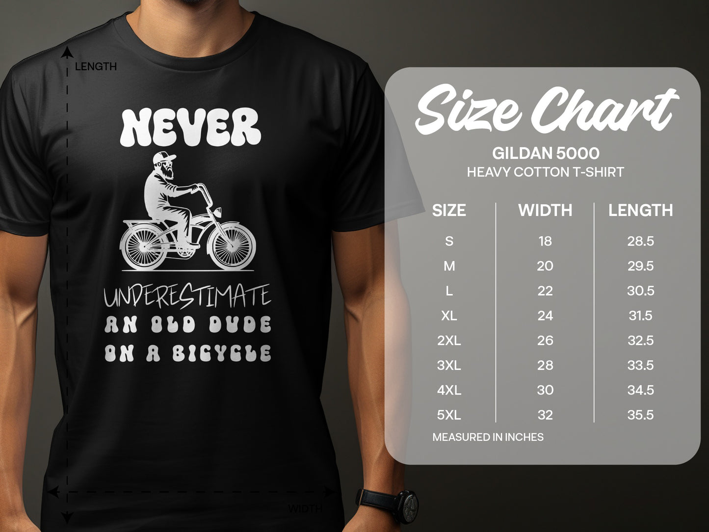 Never Underestimate Old Dude On Bicycle T-shirt product