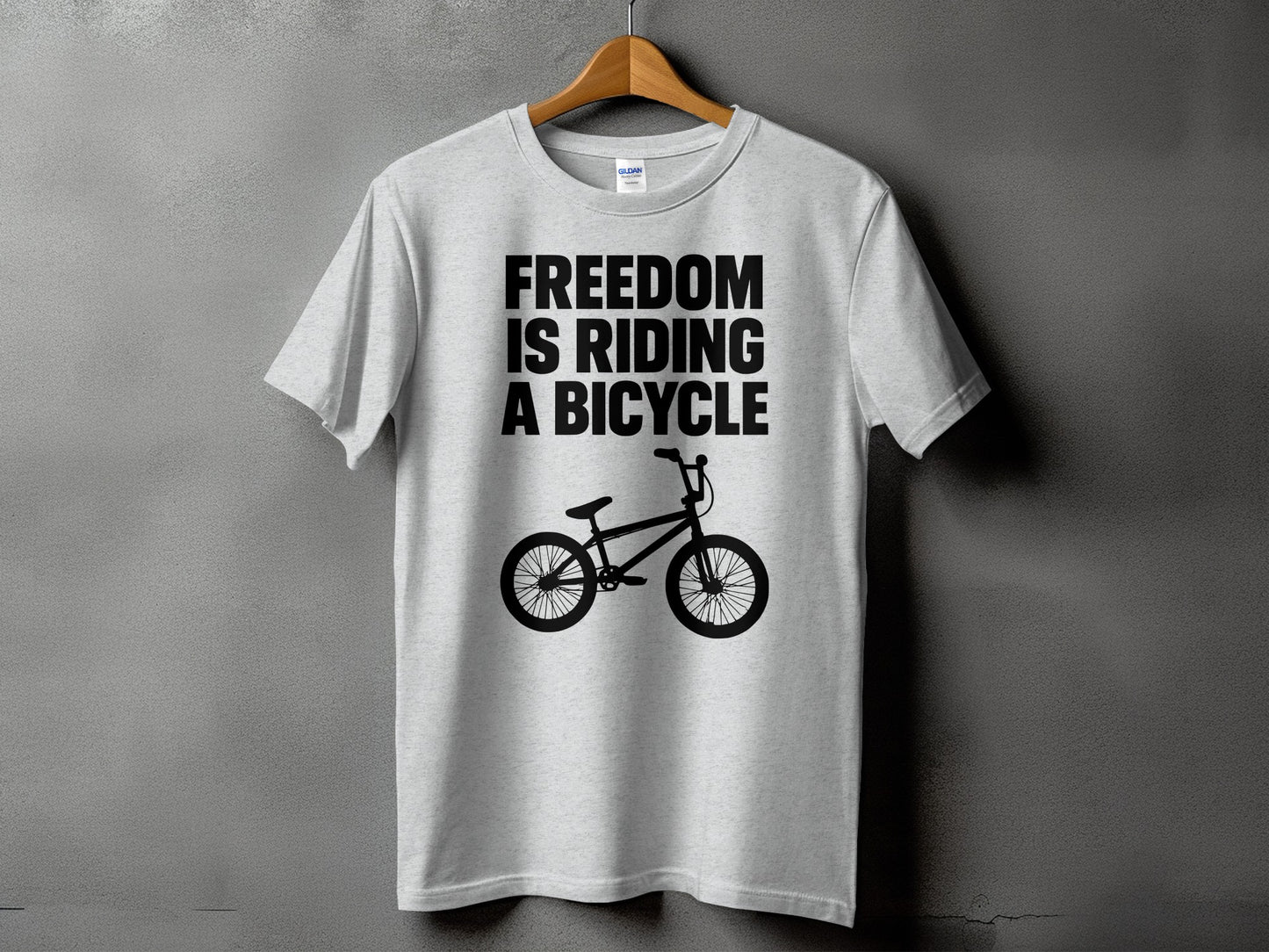 Freedom is Riding a Bicycle Graphic T-Shirt product type