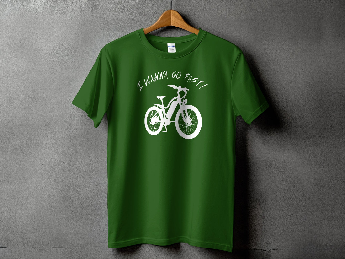 I Wanna Go Fast Bicycle Graphic Tee Shirt product type