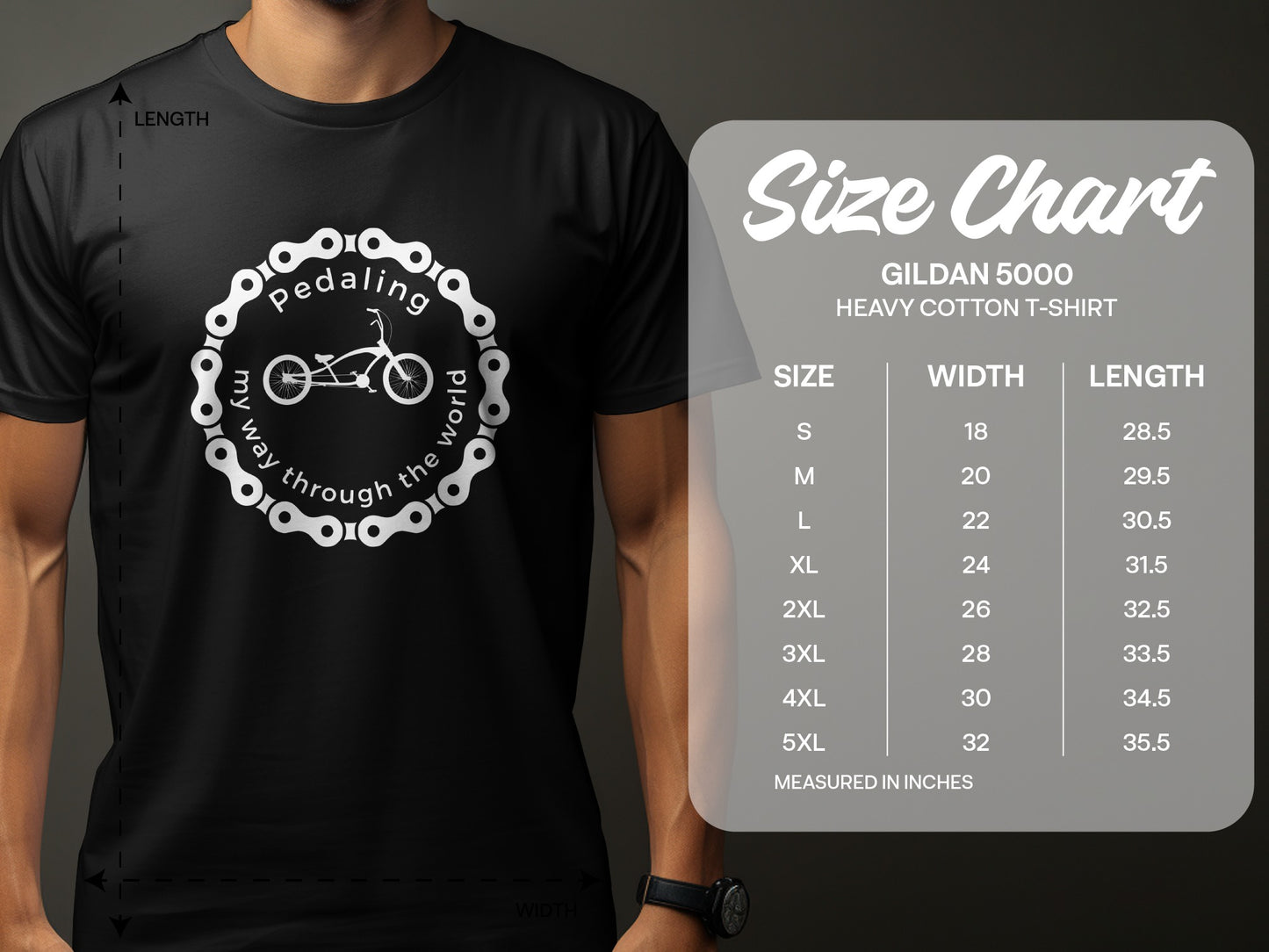 Pedaling My Way Through The World T-Shirt product type