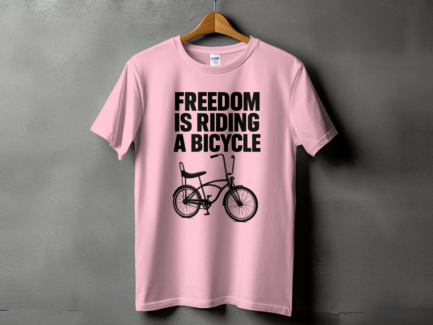 Freedom Is Riding A Bicycle Graphic T-Shirt product type