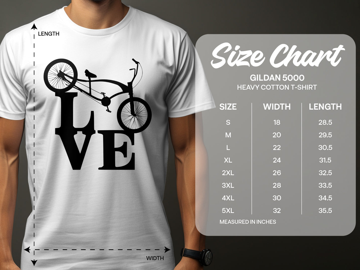 Stylish Bicycle Love Printed Graphic T-Shirt product type