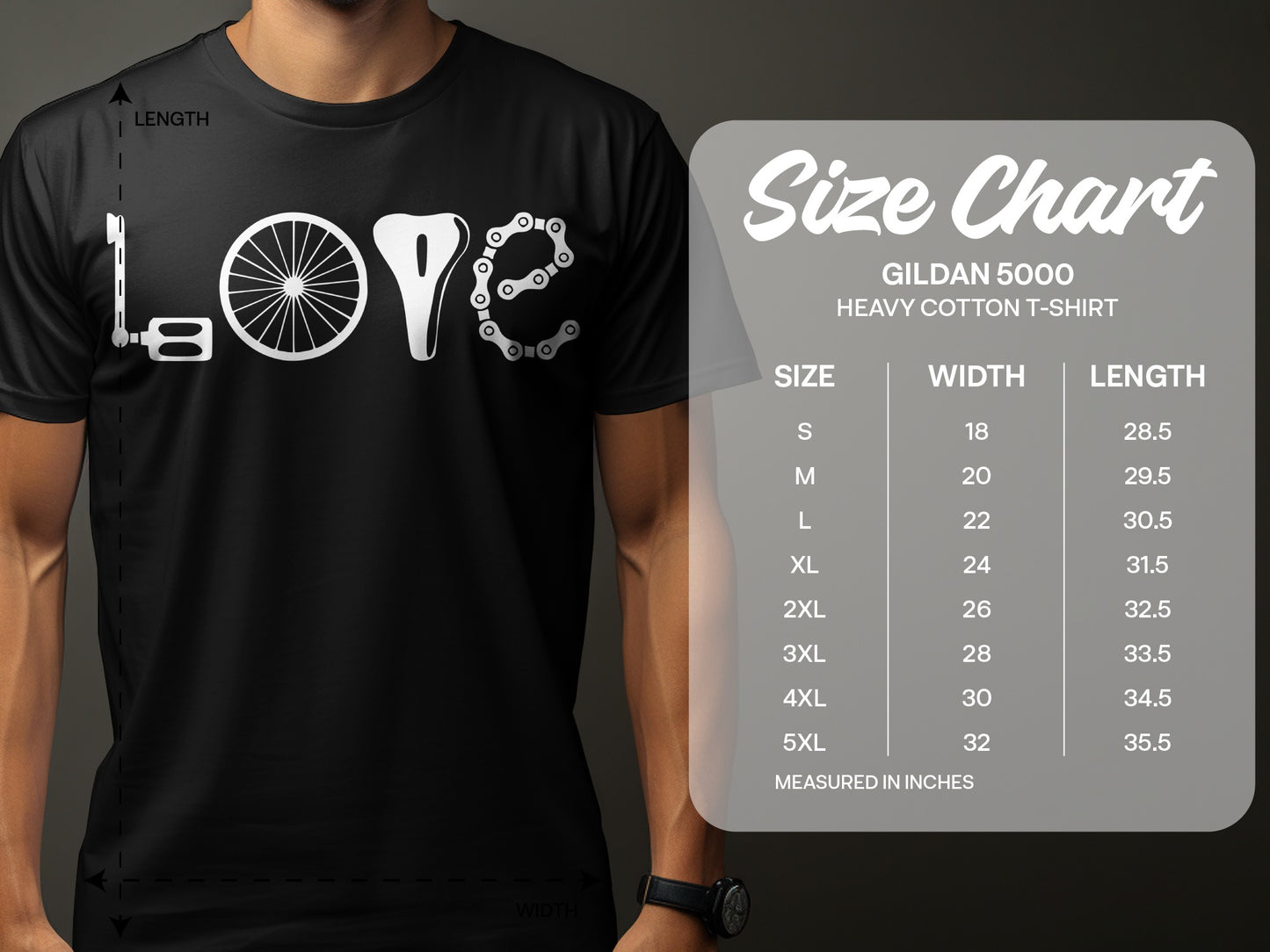 Love Bicycle Components Design T-Shirt product