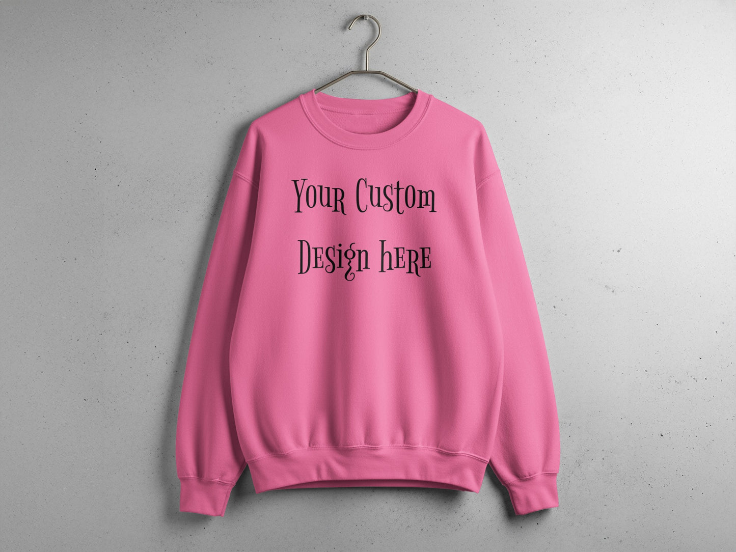 Custom Your Design Here Pink Sweatshirt product type