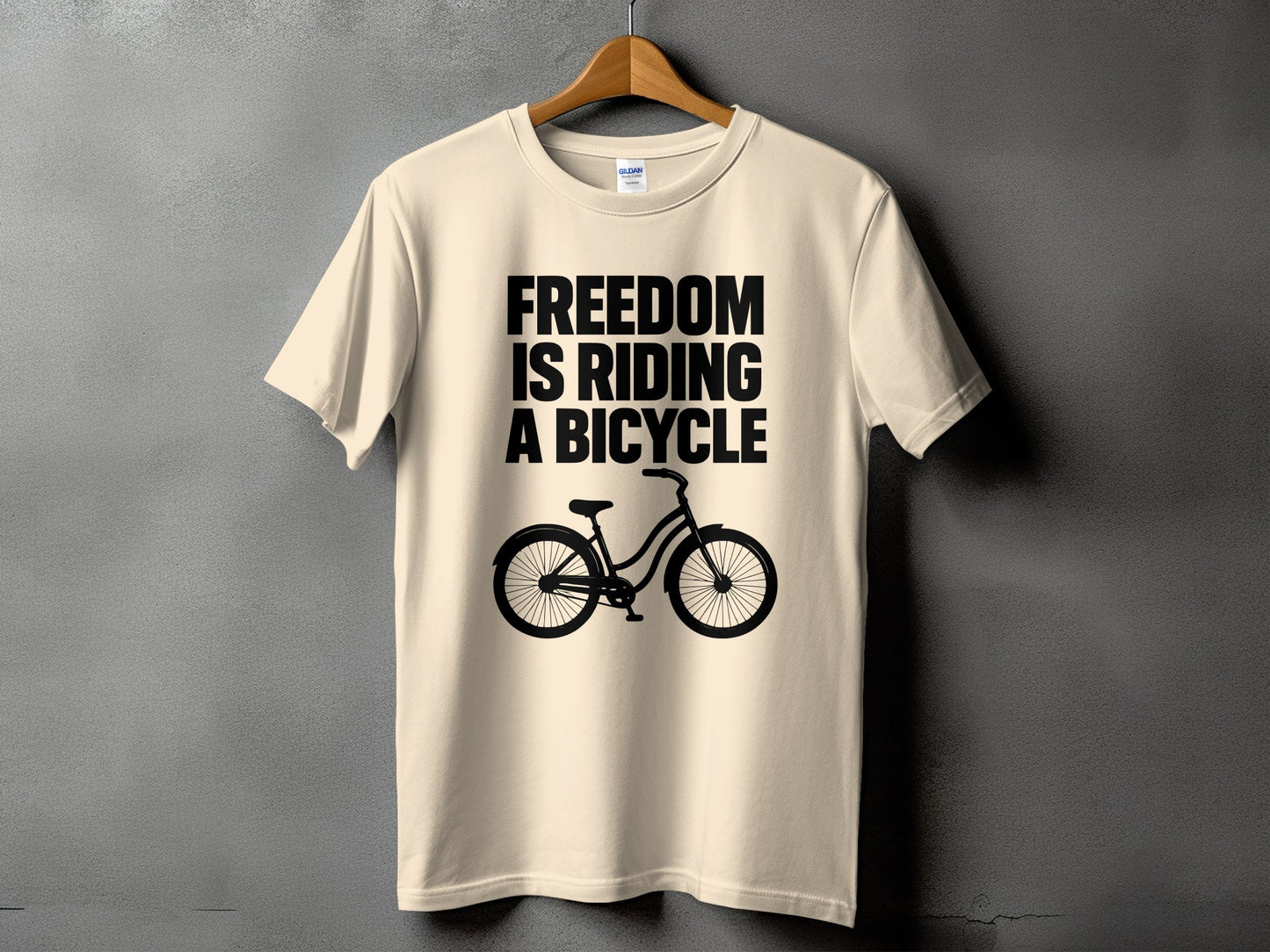 Freedom Is Riding A Bicycle Graphic T-shirt product type