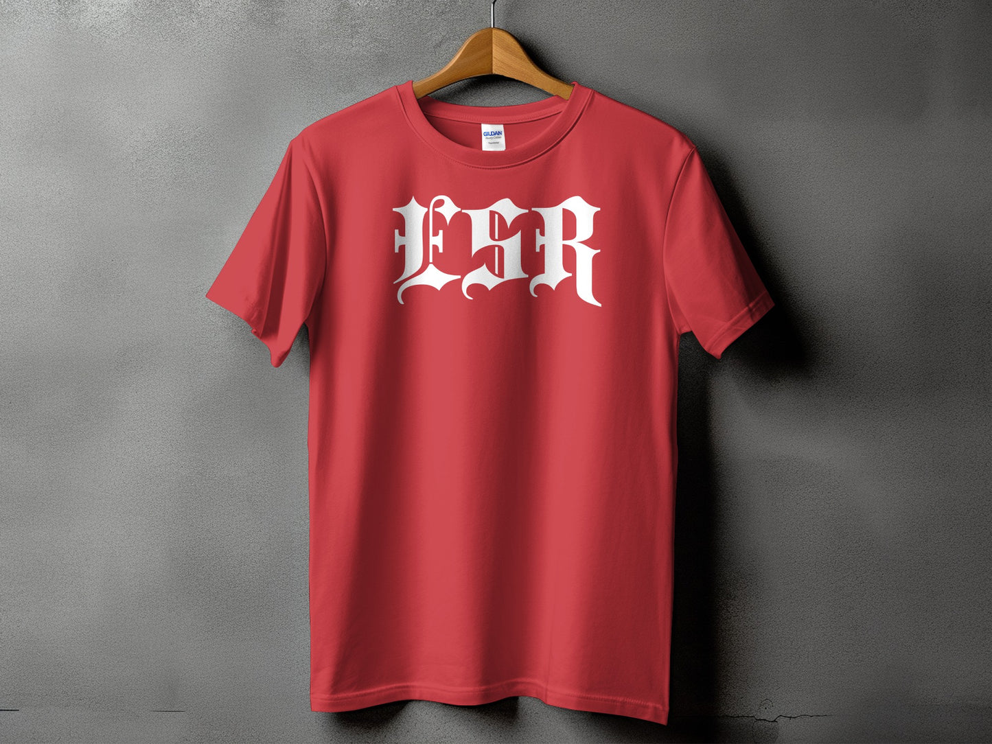 LSR Bold Design Red Graphic Tee Shirt Product