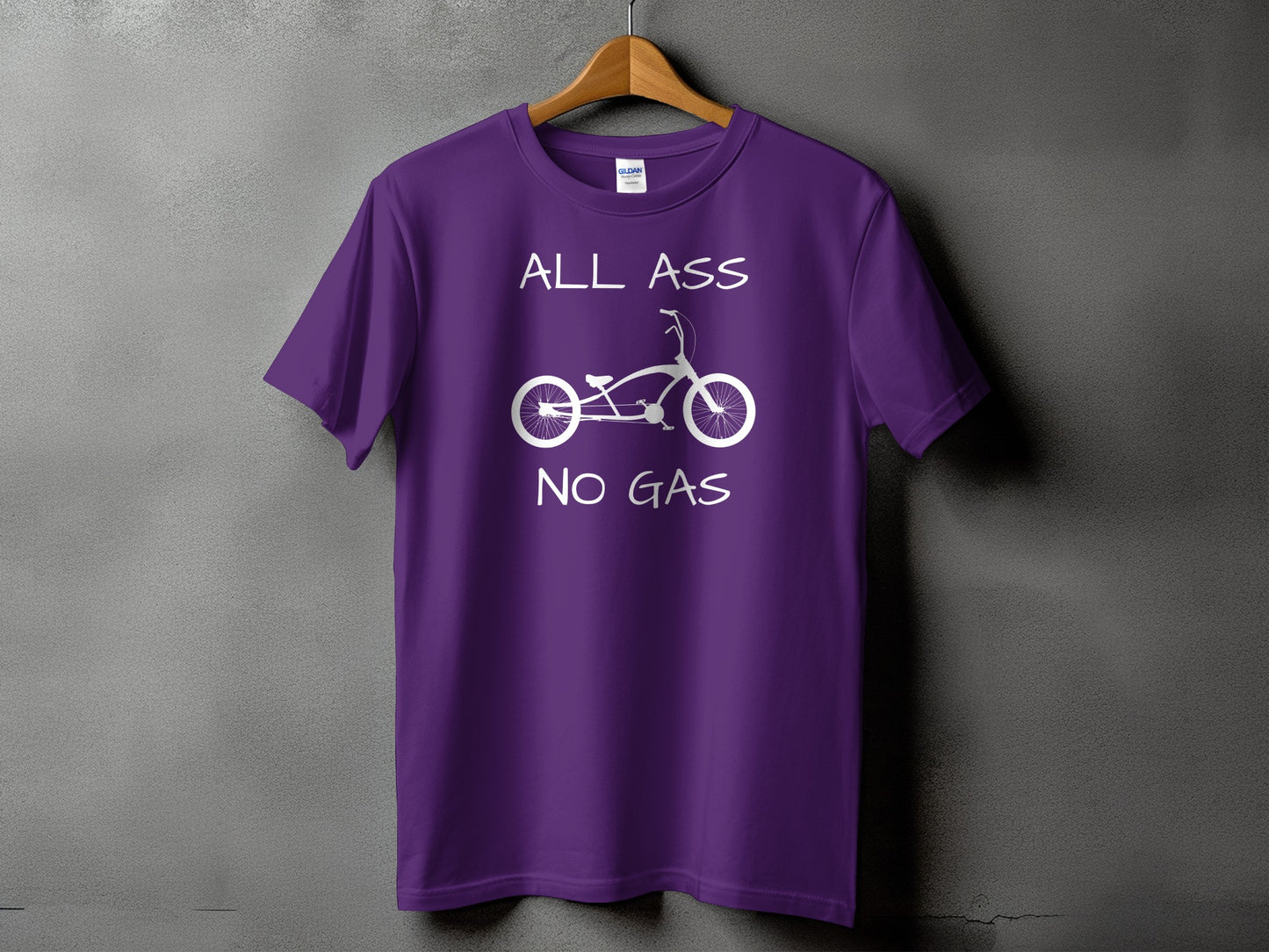 All Ass No Gas Bicycle Graphic T-Shirt product