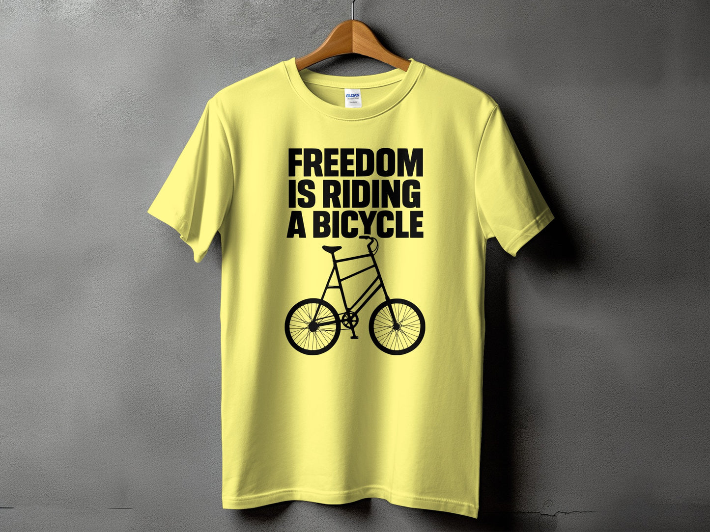 Freedom is Riding a Bicycle T-shirt product type