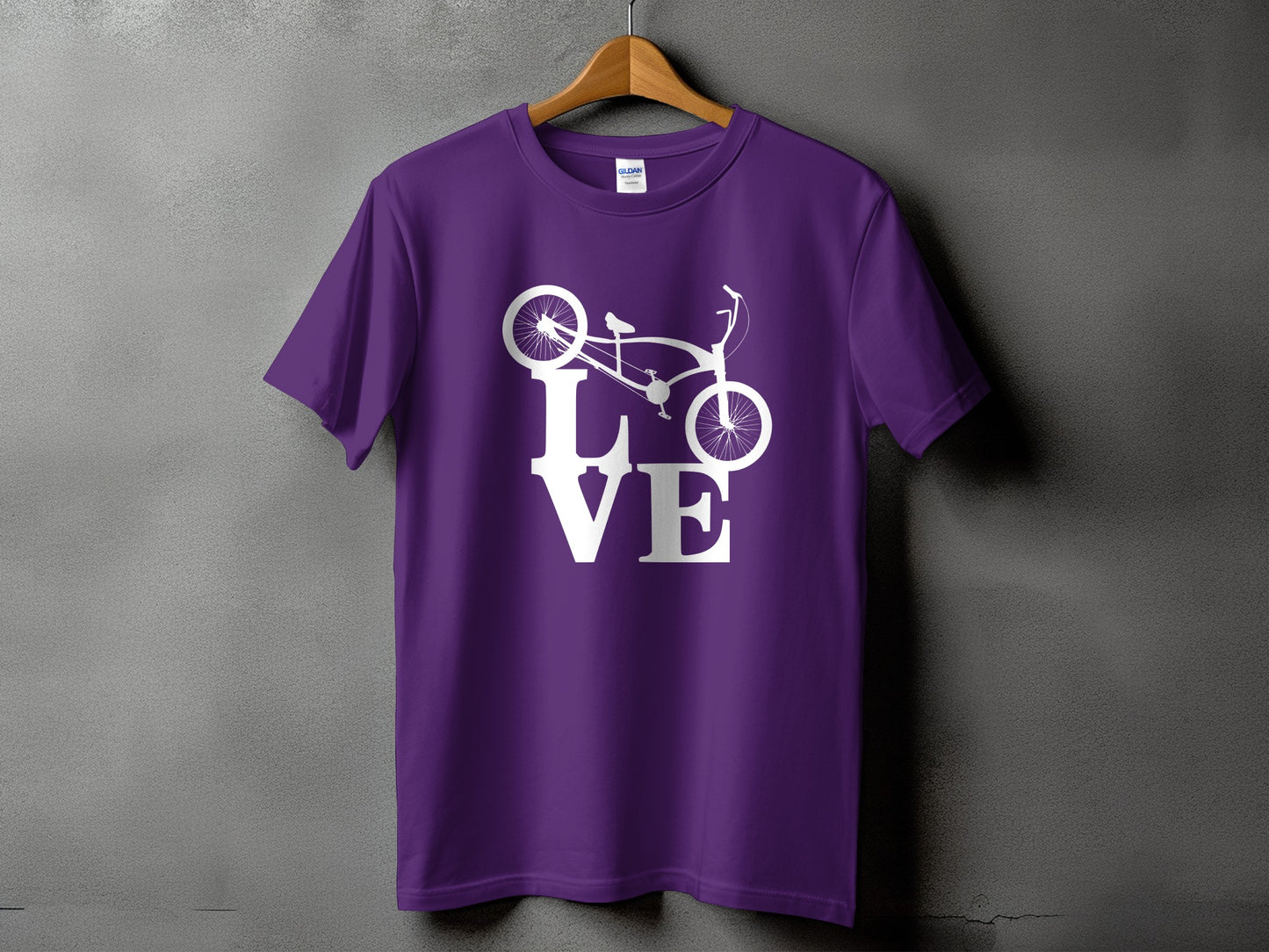 Bicycle LOVE Graphic Tee Shirt Trendy Casual product type