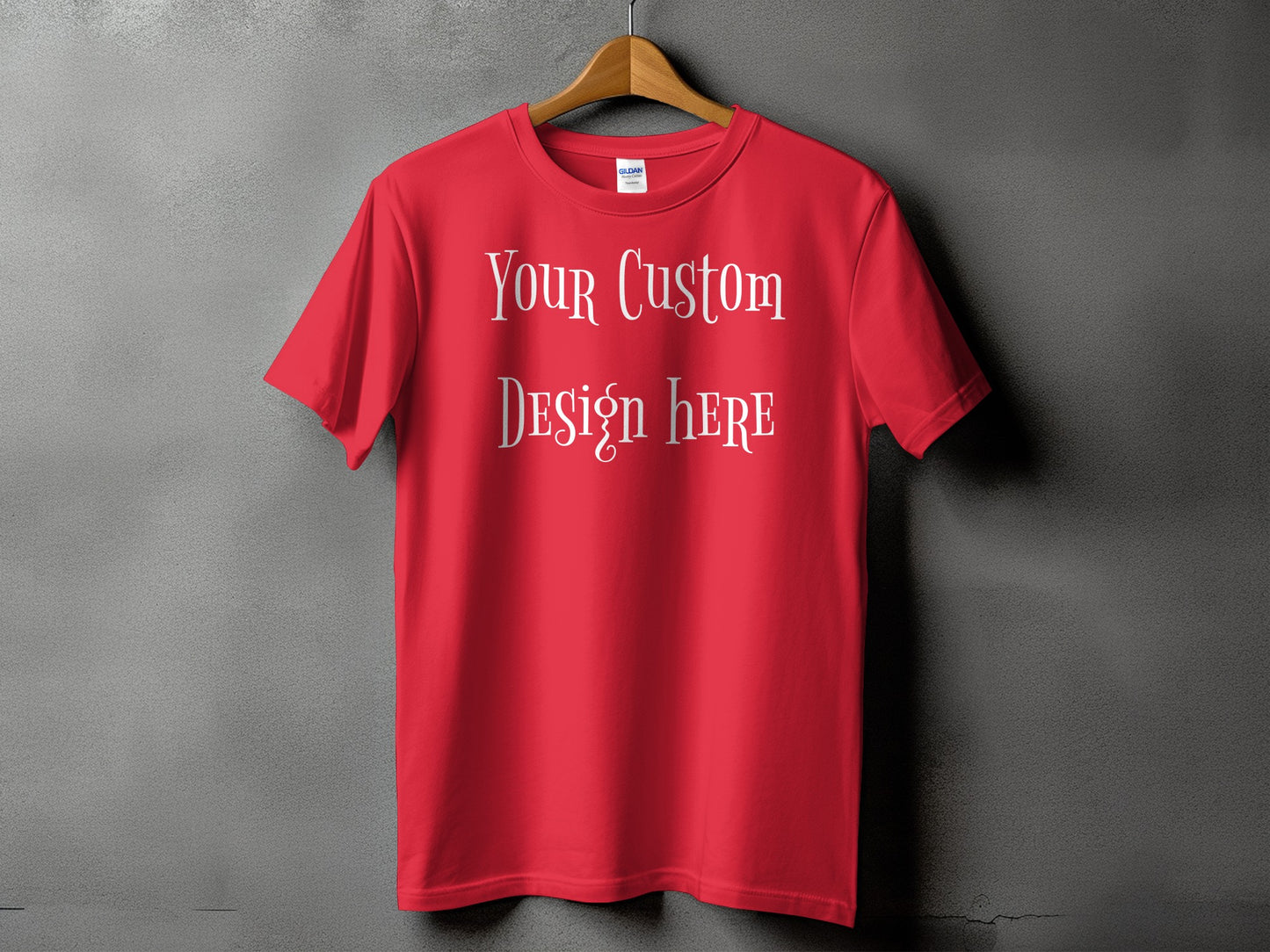 Your Custom Design Here Text T-shirt product