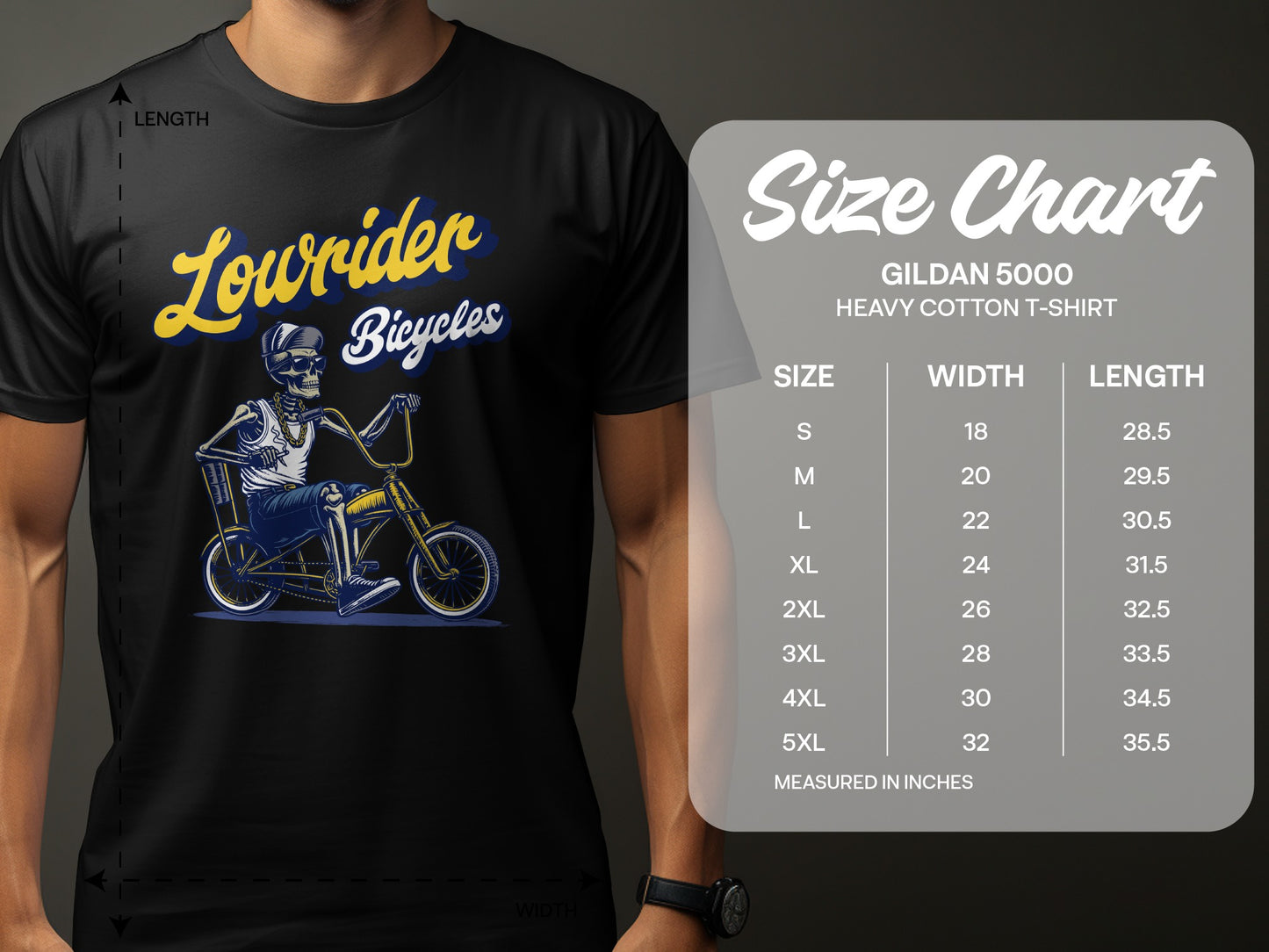Lowrider Bicycles Skeleton T Shirt product type