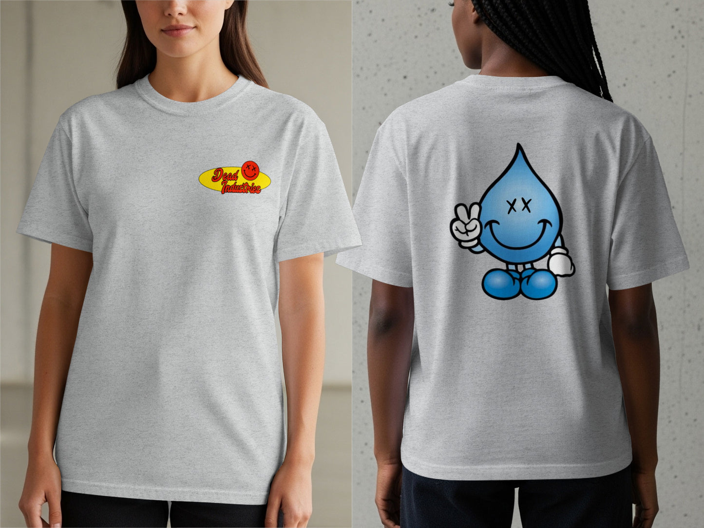 Red Logo with Blue Droplet Graphic T-shirt product