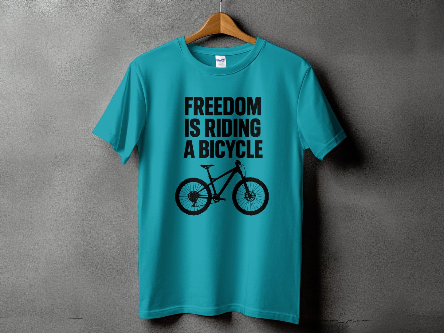 Freedom Is Riding A Bicycle Graphic T-Shirt product type