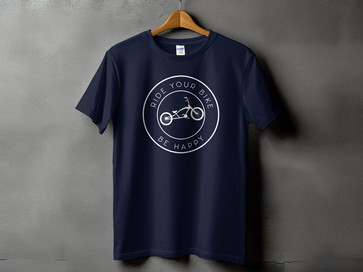Ride Your Bike Be Happy Graphic T-Shirt product type