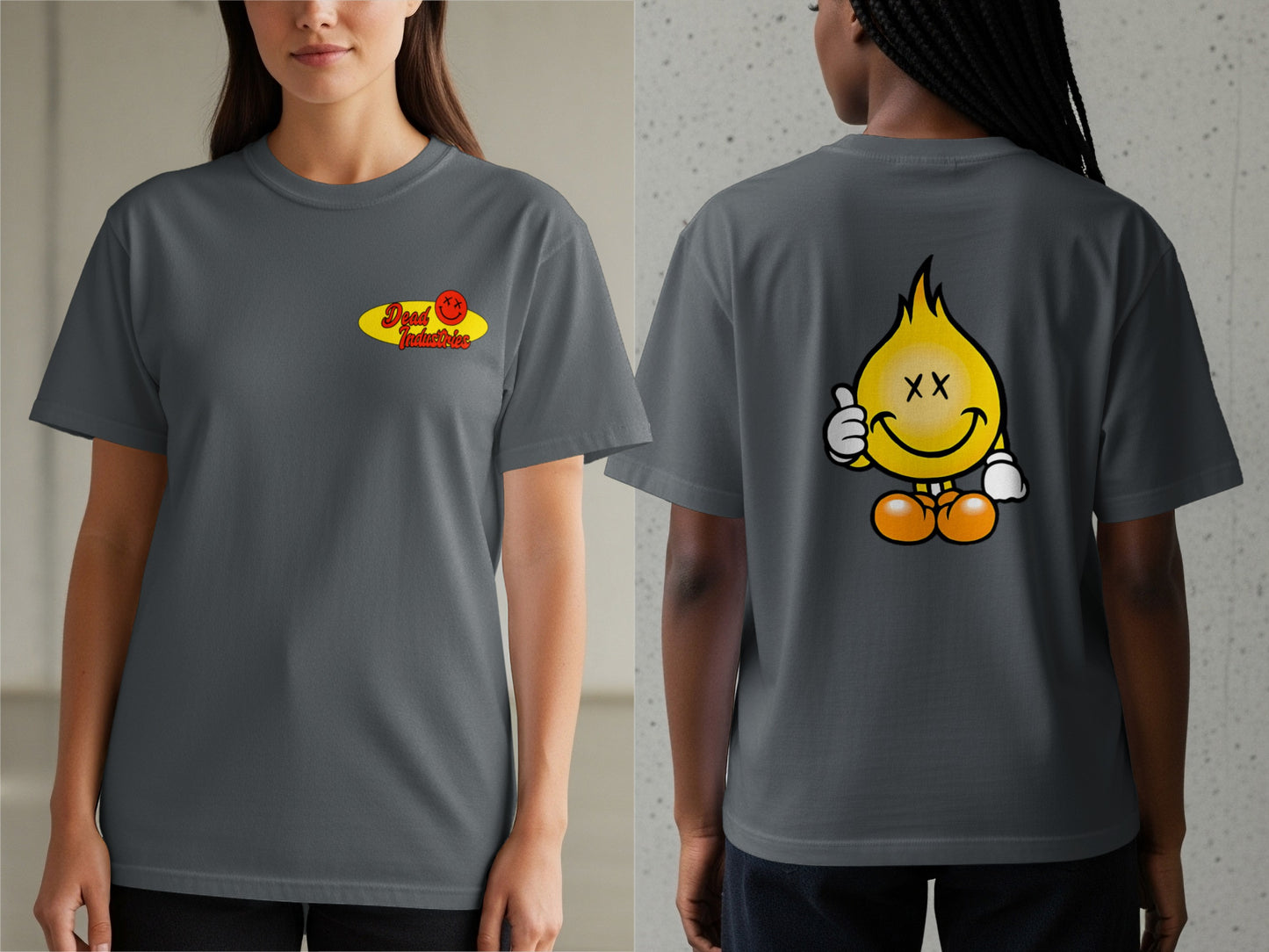 Smiley Face Thumbs Up Graphic Printed T-shirt product type
